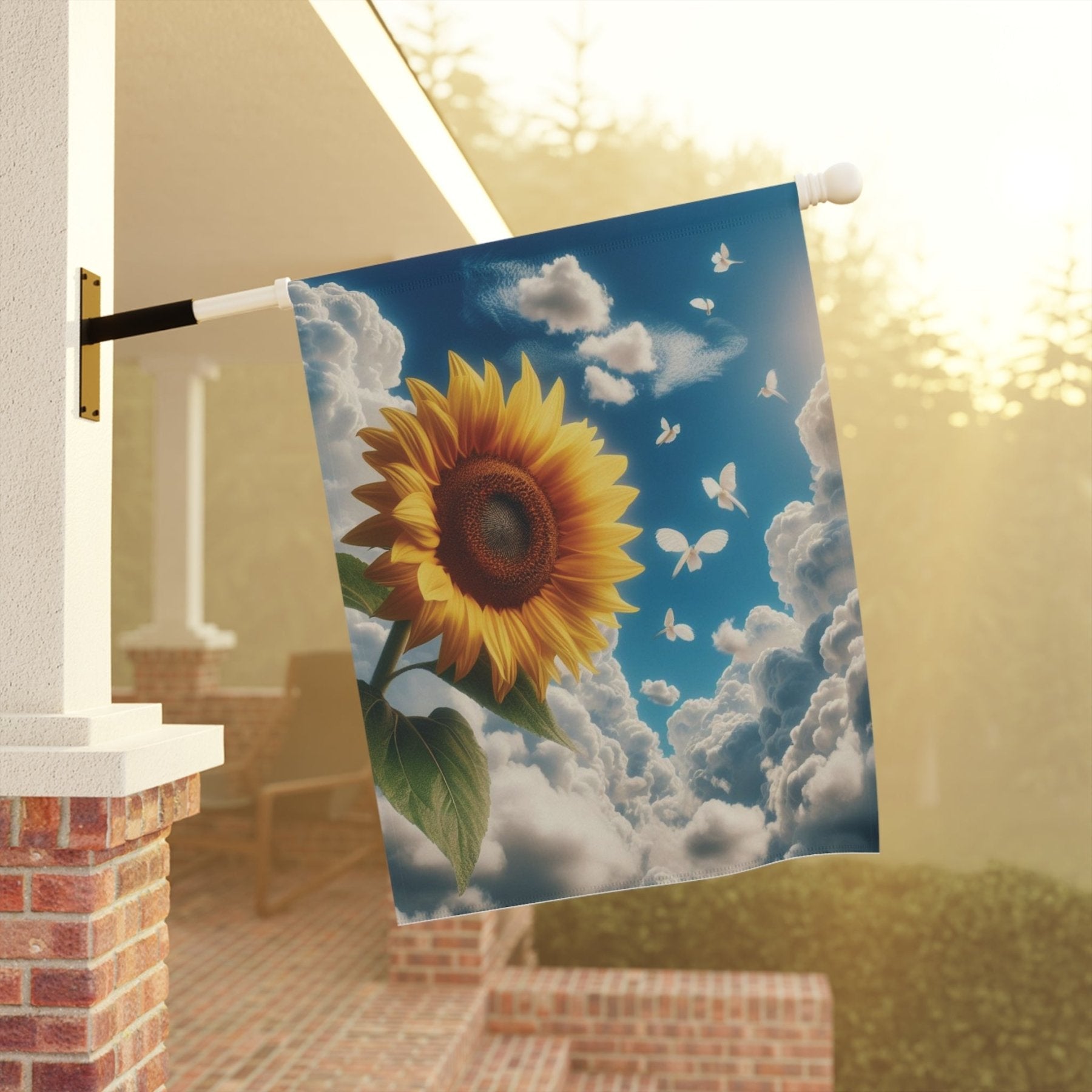 Garden Flag, Lawn Flag, House Flag, Home Flag, Sunflower [12] - Janlyn's Crafts