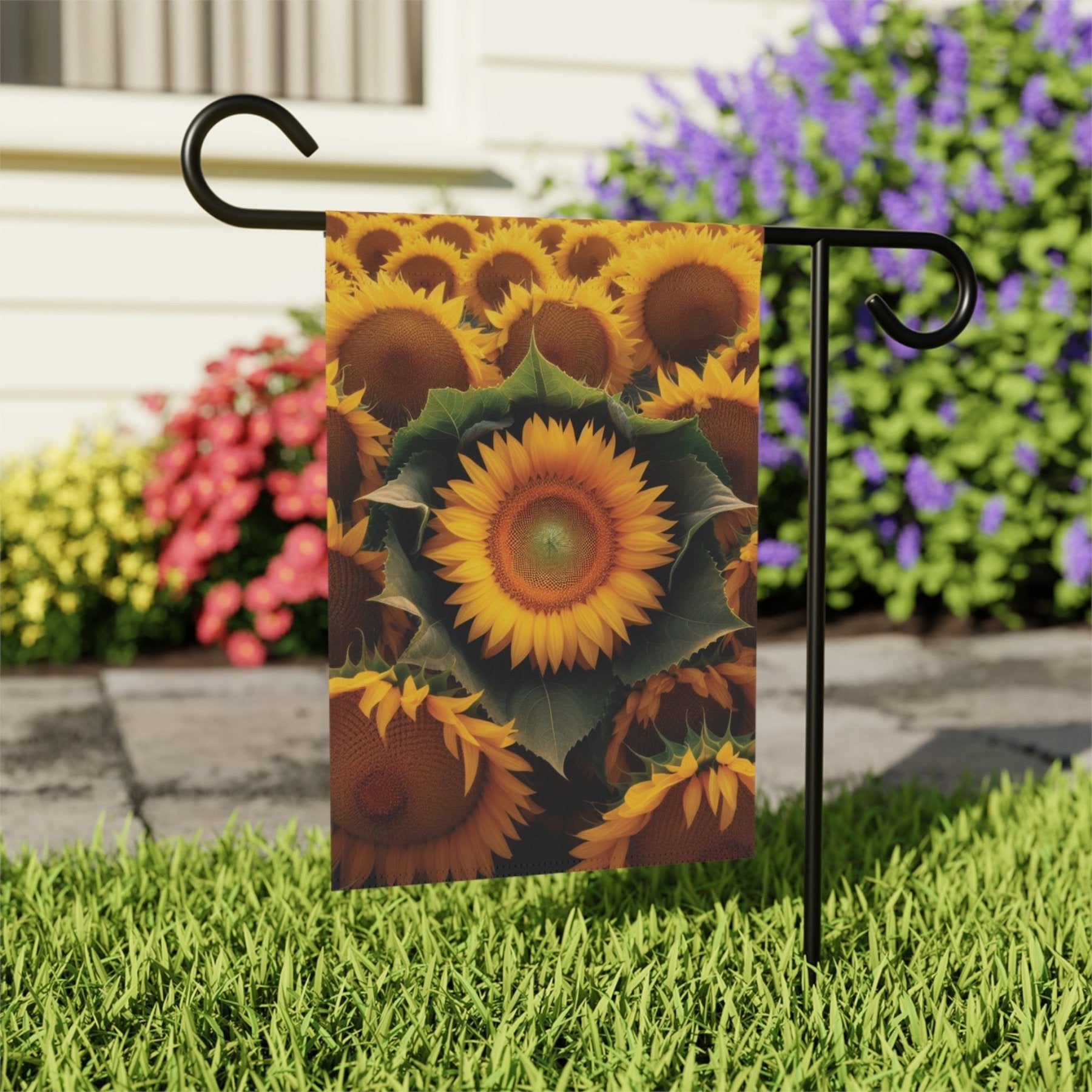 Garden Flag, Lawn Flag, House Flag, Home Flag, Sunflower [14] - Janlyn's Crafts