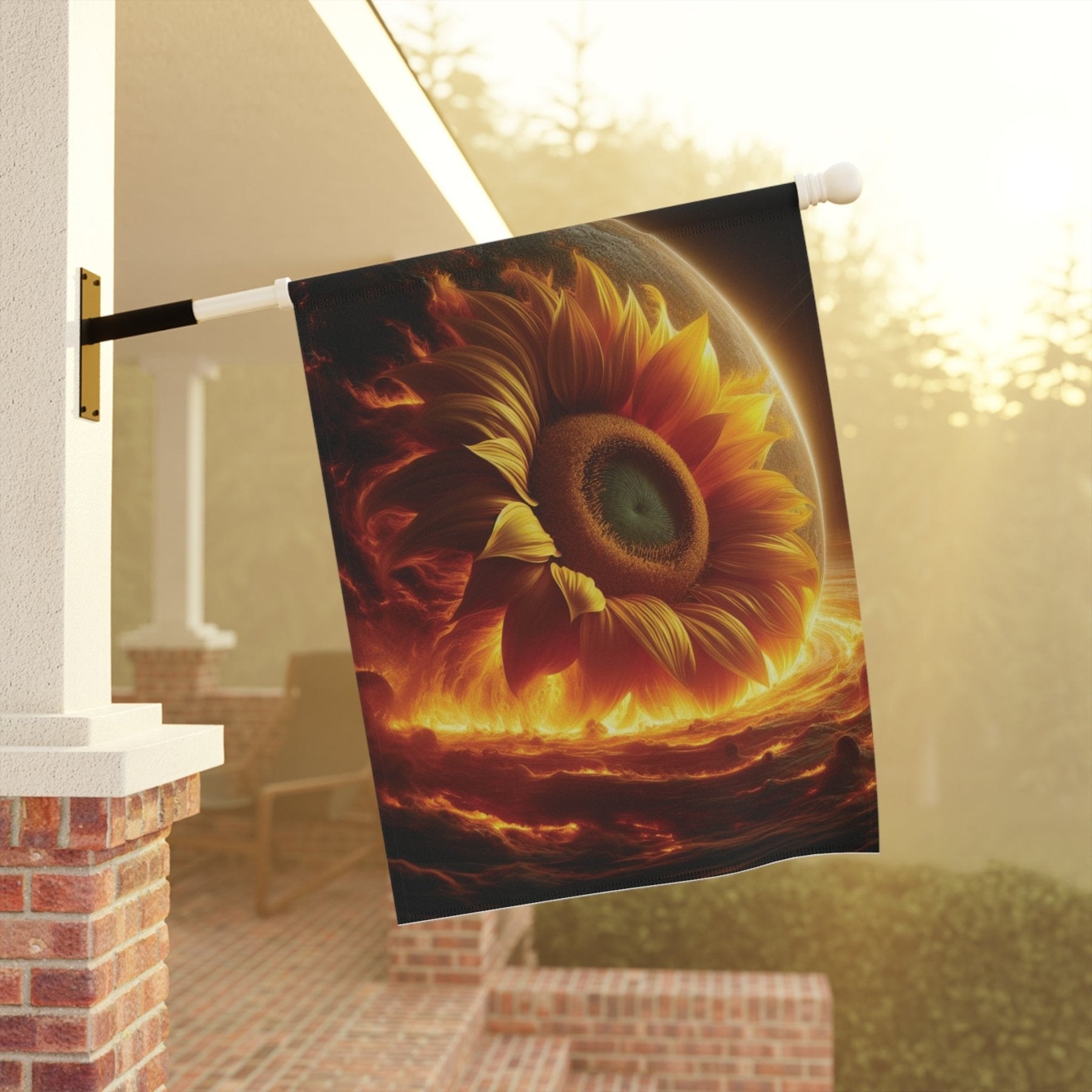 Garden Flag, Lawn Flag, House Flag, Home Flag, Sunflower [5] - Janlyn's Crafts