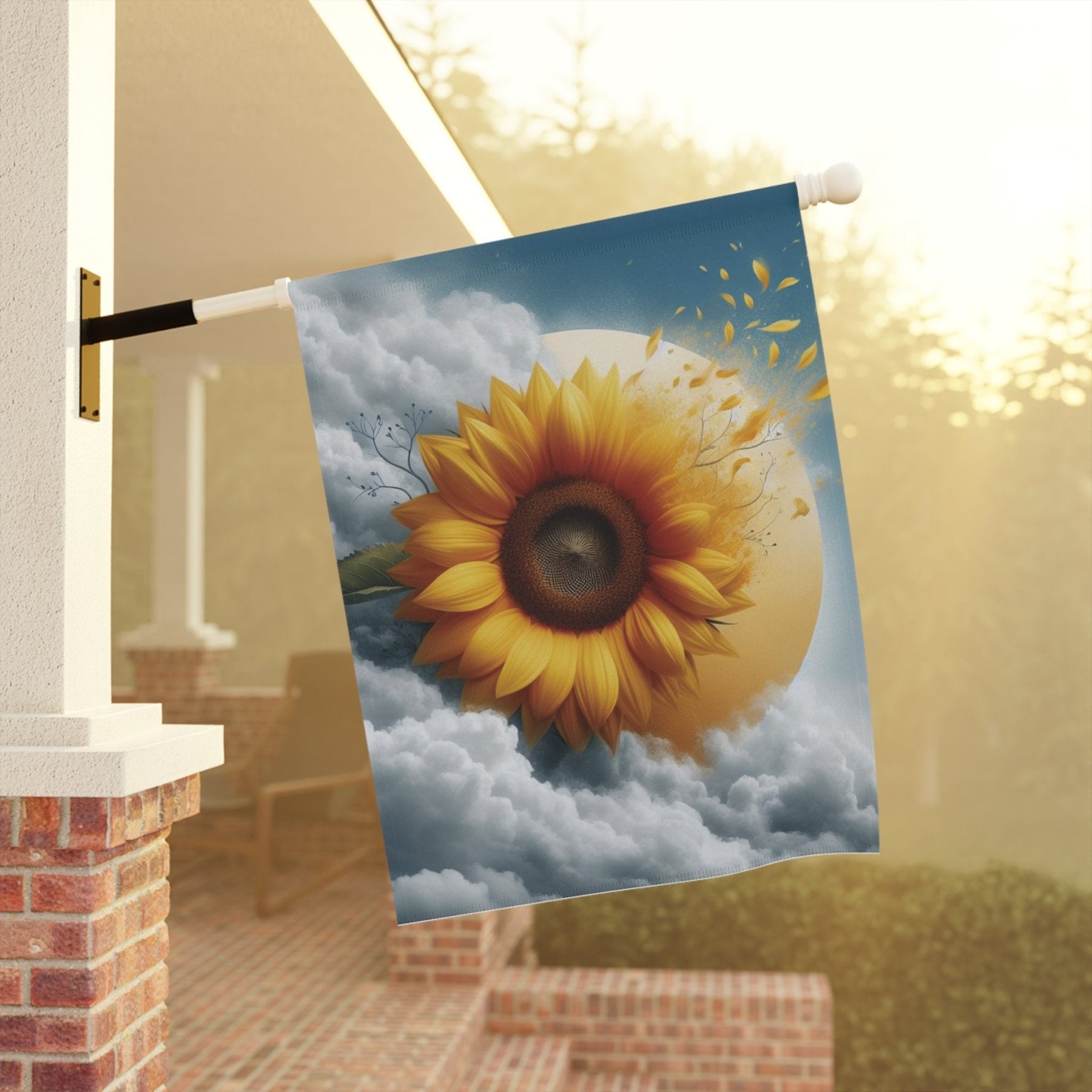 Garden Flag, Lawn Flag, House Flag, Home Flag, Sunflower [6] - Janlyn's Crafts