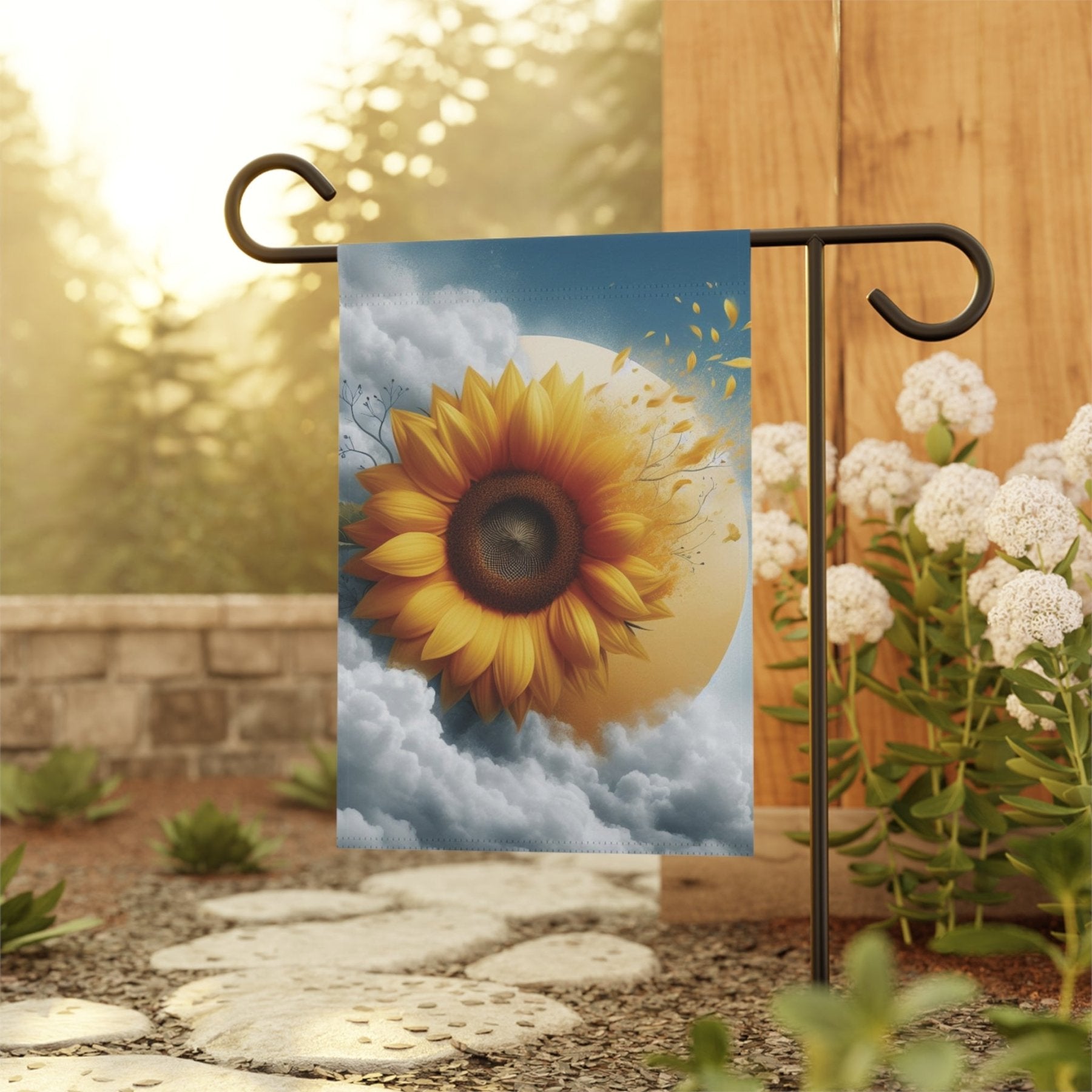 Garden Flag, Lawn Flag, House Flag, Home Flag, Sunflower [6] - Janlyn's Crafts