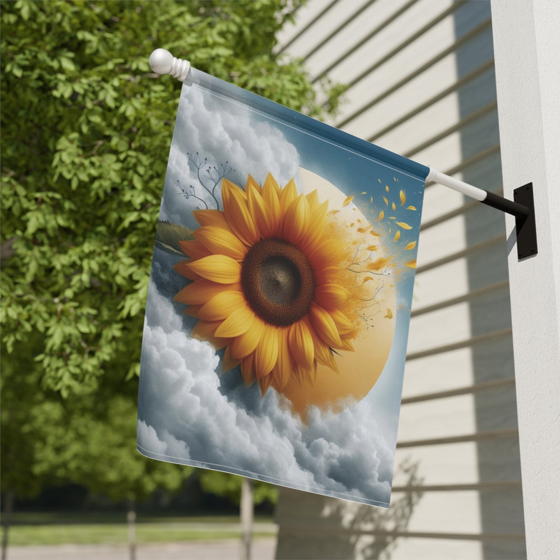 Garden Flag, Lawn Flag, House Flag, Home Flag, Sunflower [6] - Janlyn's Crafts