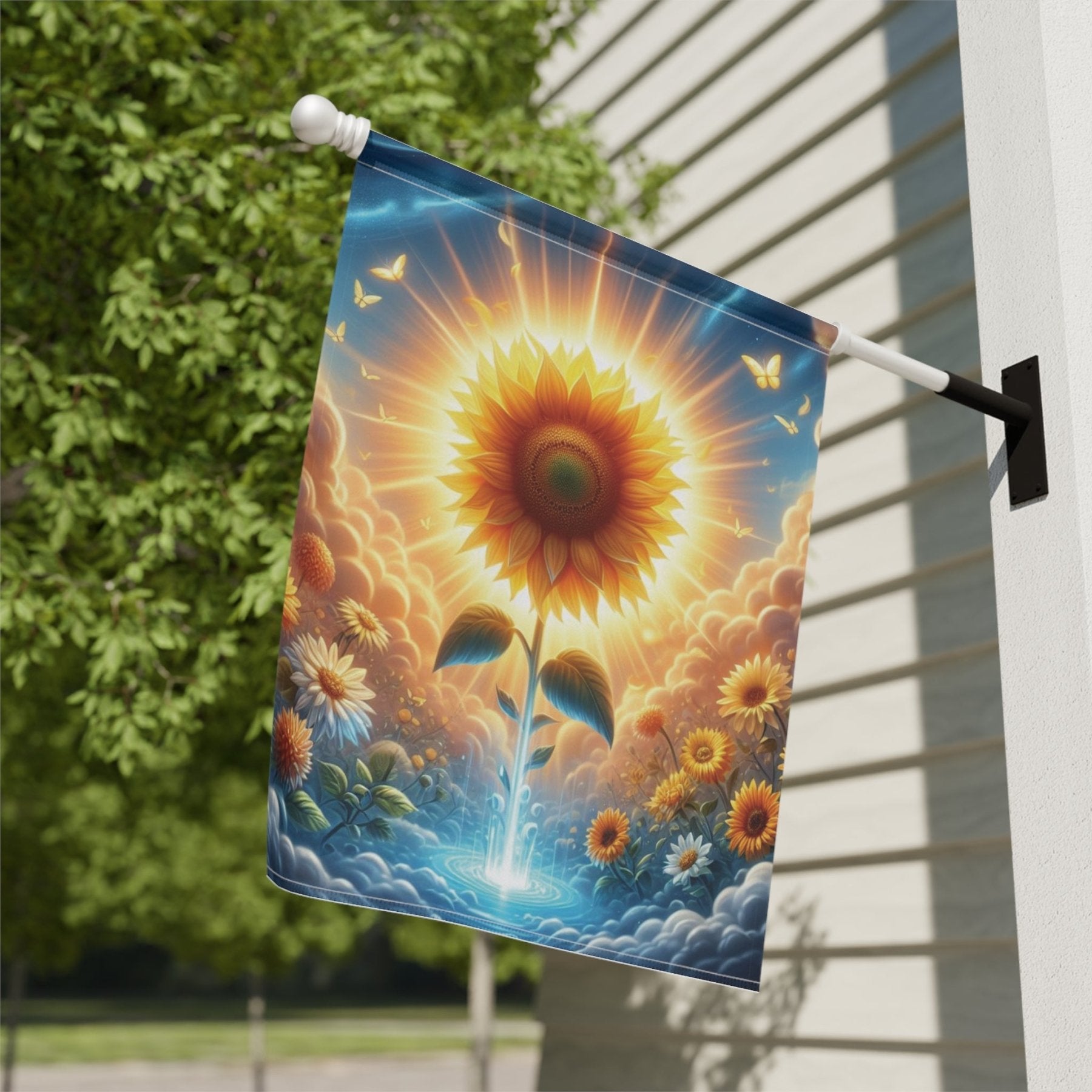 Garden Flag, Lawn Flag, House Flag, Home Flag, Sunflower [7] - Janlyn's Crafts