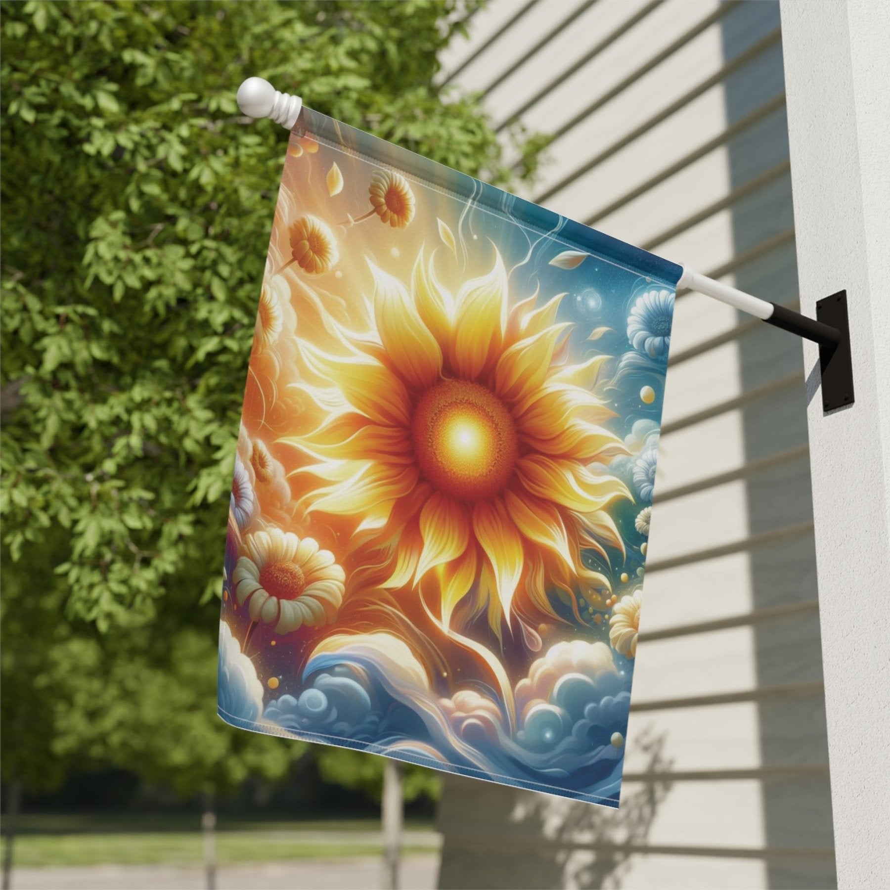 Garden Flag, Lawn Flag, House Flag, Home Flag, Sunflower [8] - Janlyn's Crafts