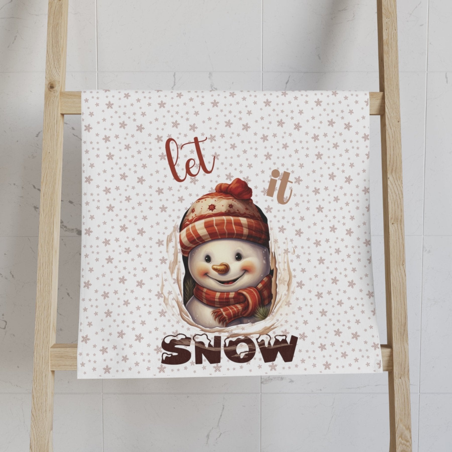 Hand Towel, Snowman, Winter, Let it Snow, Snowman 3 - Janlyn's Crafts