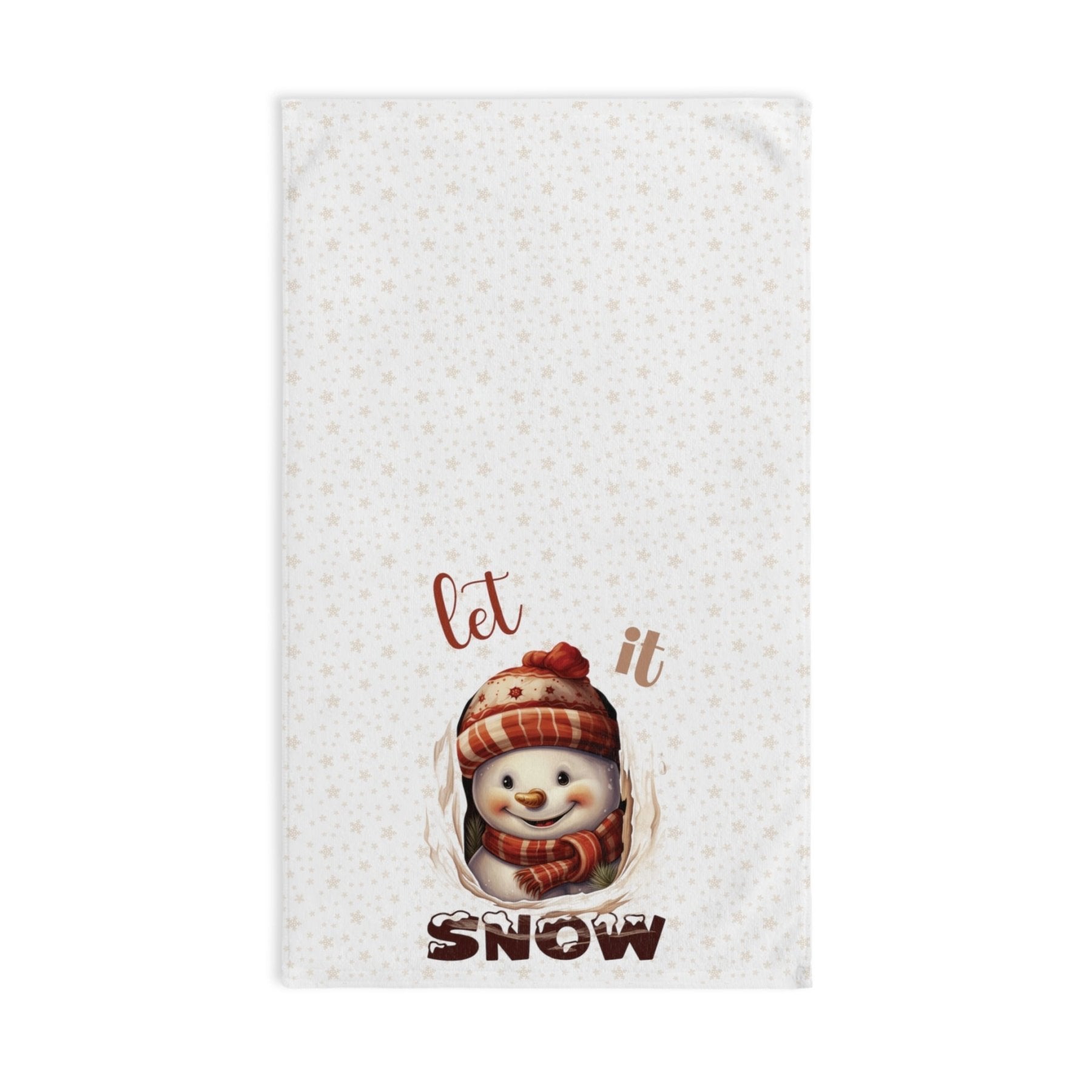 Hand Towel, Snowman, Winter, Let it Snow, Snowman 3 - Janlyn's Crafts