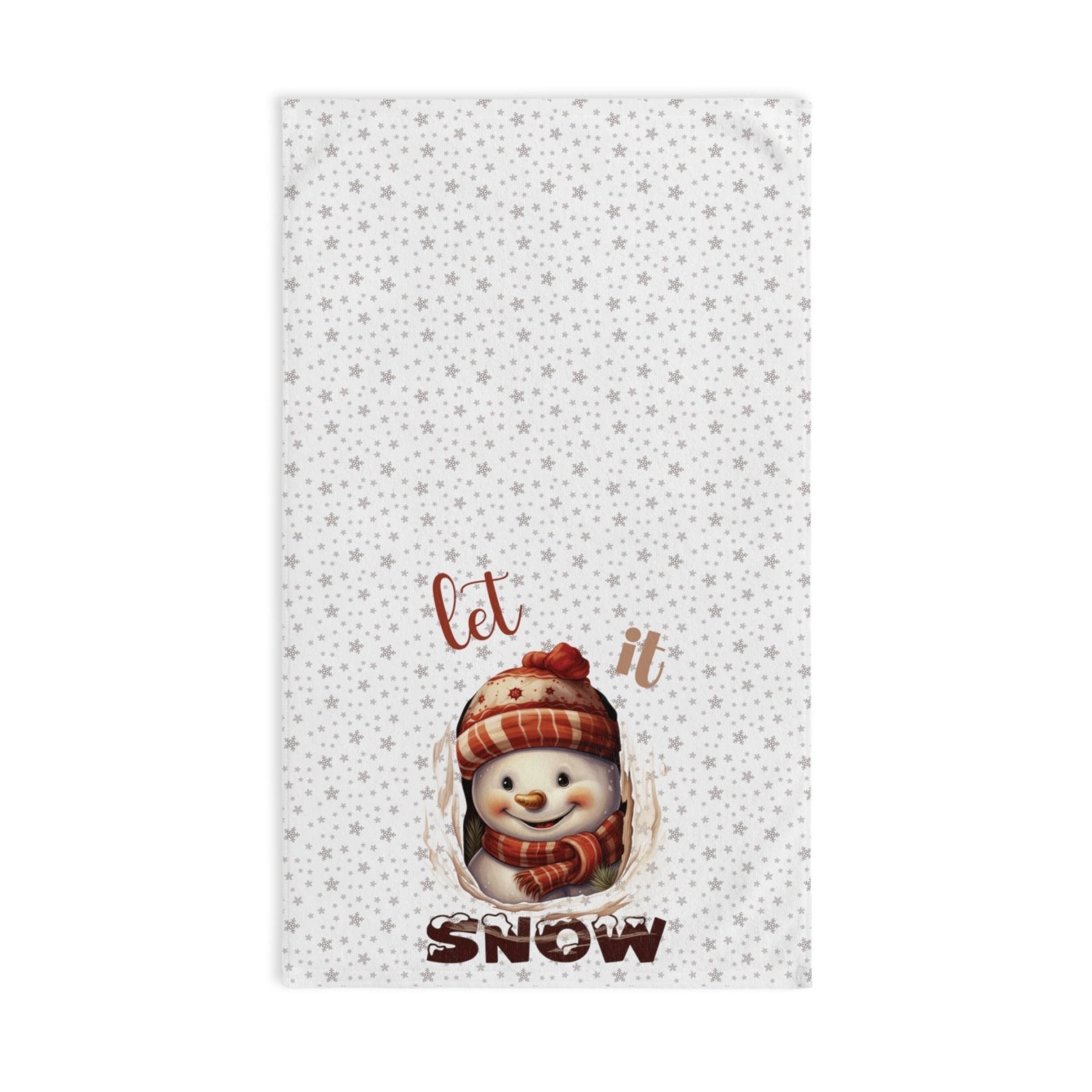 Hand Towel, Snowman, Winter, Let it Snow, Snowman 3 - Janlyn's Crafts