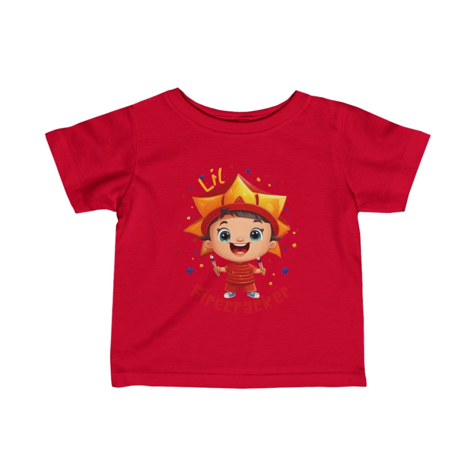 Lil Firecracker, Infant Fine Jersey Tee, 6M-24M - Janlyn's Crafts