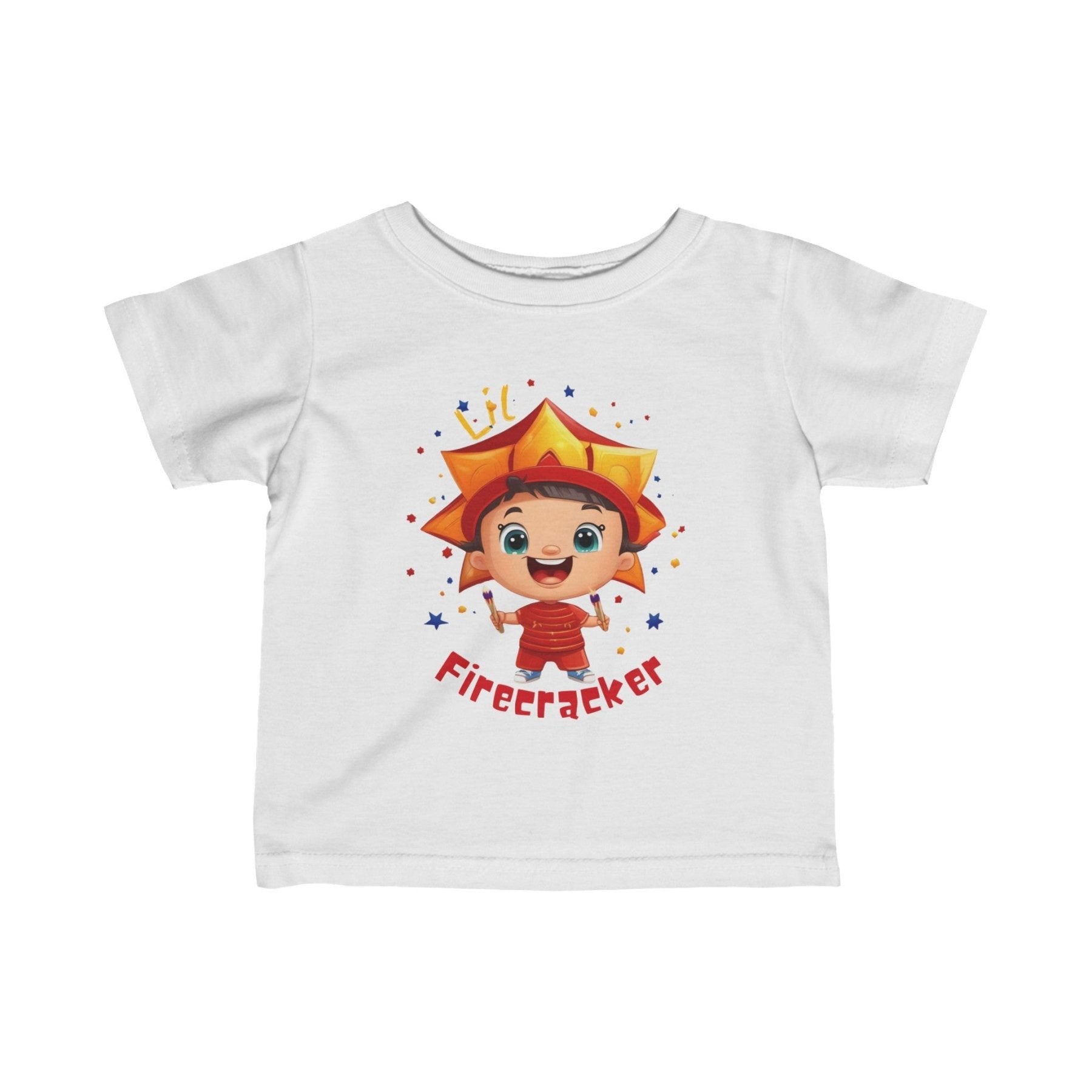 Lil Firecracker, Infant Fine Jersey Tee, 6M-24M - Janlyn's Crafts