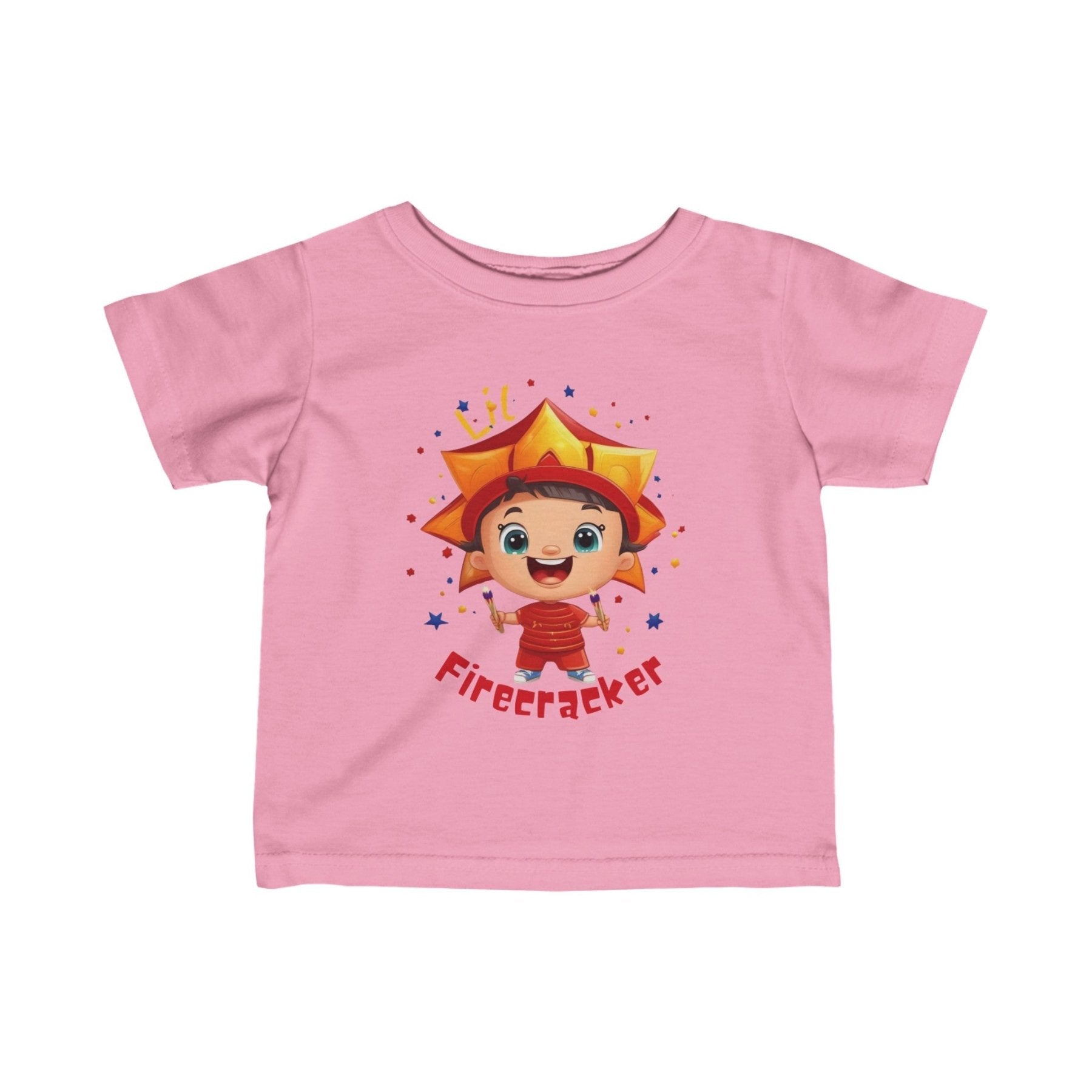 Lil Firecracker, Infant Fine Jersey Tee, 6M-24M - Janlyn's Crafts