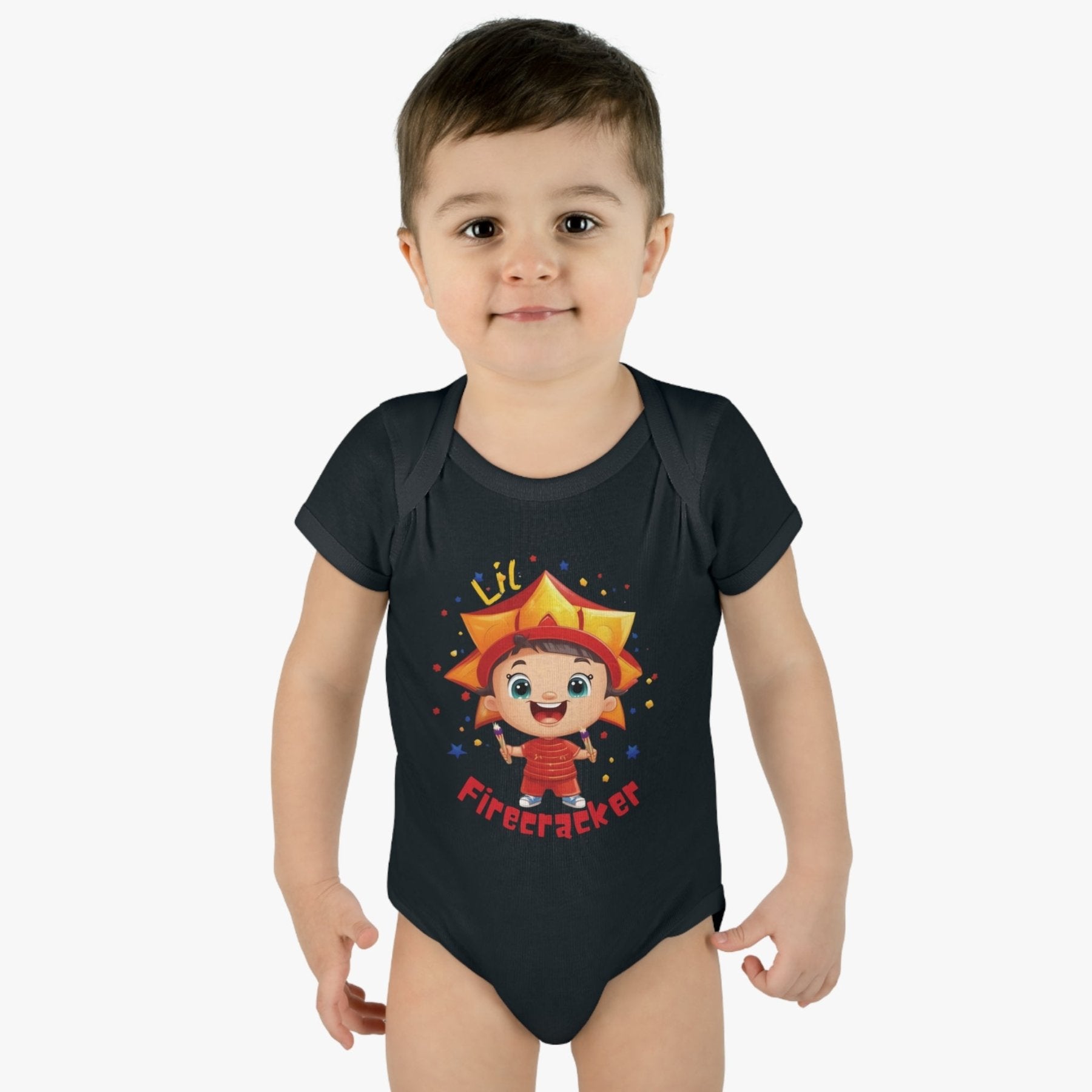 Lil Firecracker, Onesie, Bodysuit, 0M-24M - Janlyn's Crafts