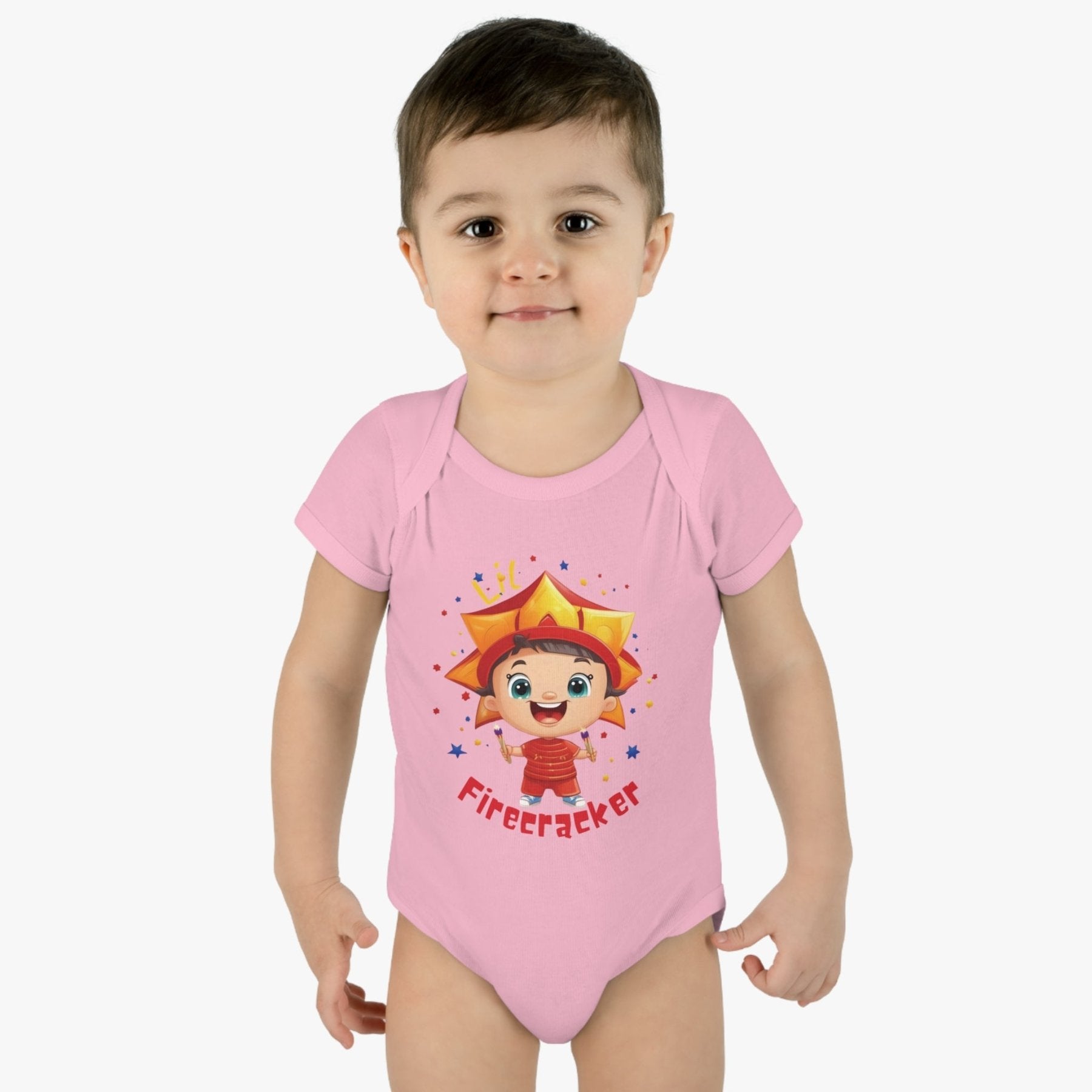 Lil Firecracker, Onesie, Bodysuit, 0M-24M - Janlyn's Crafts