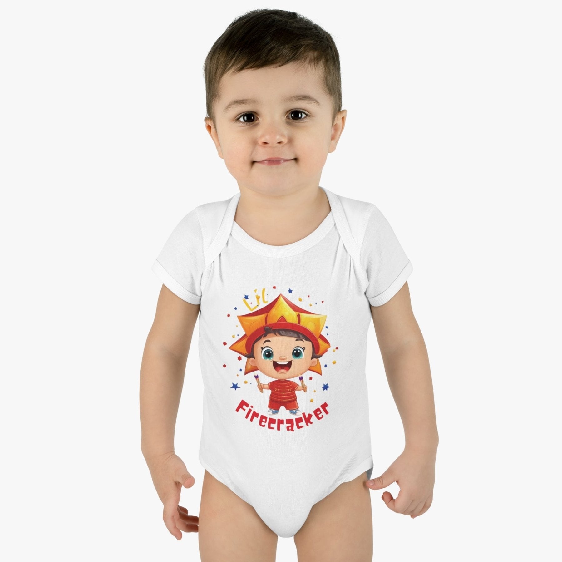 Lil Firecracker, Onesie, Bodysuit, 0M-24M - Janlyn's Crafts