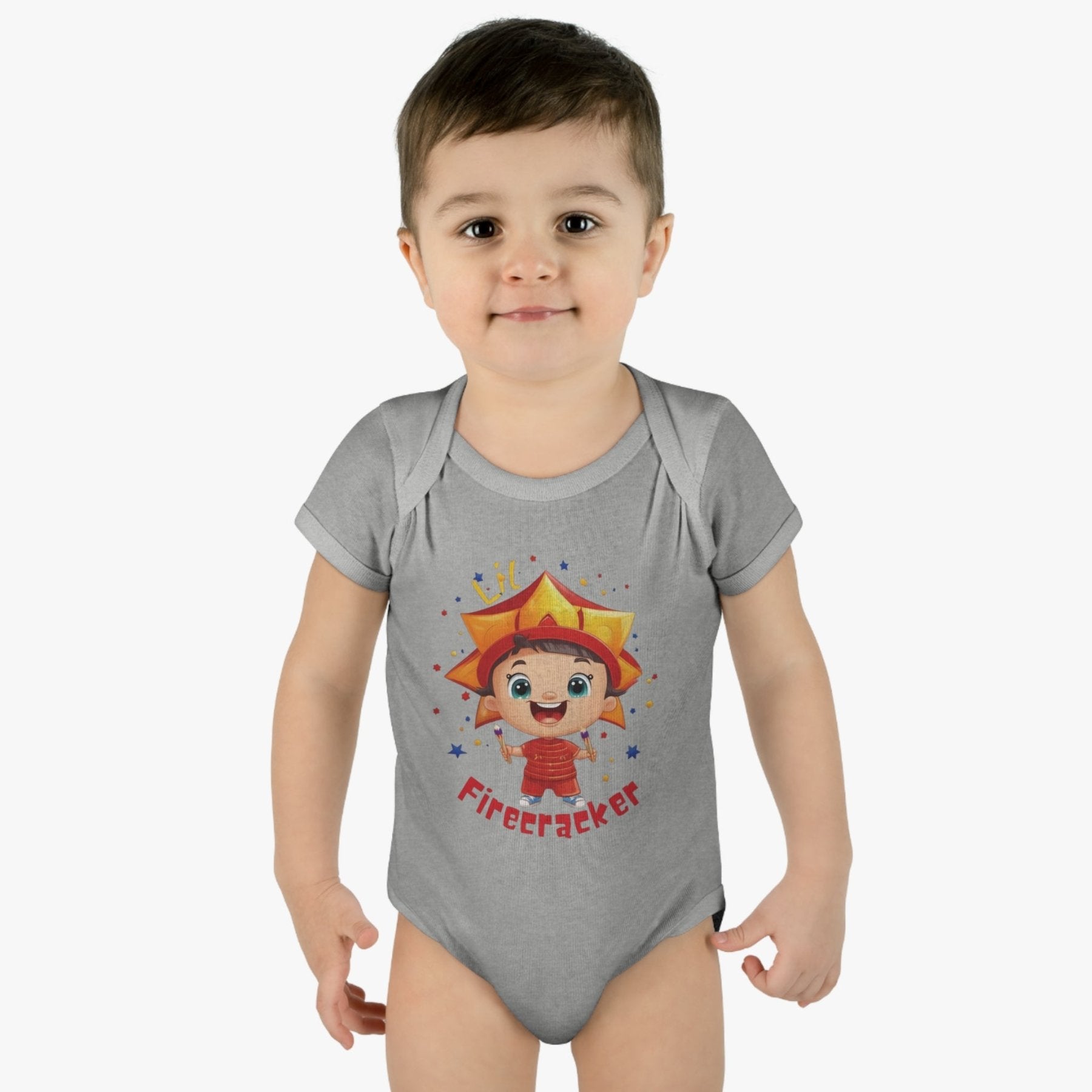 Lil Firecracker, Onesie, Bodysuit, 0M-24M - Janlyn's Crafts