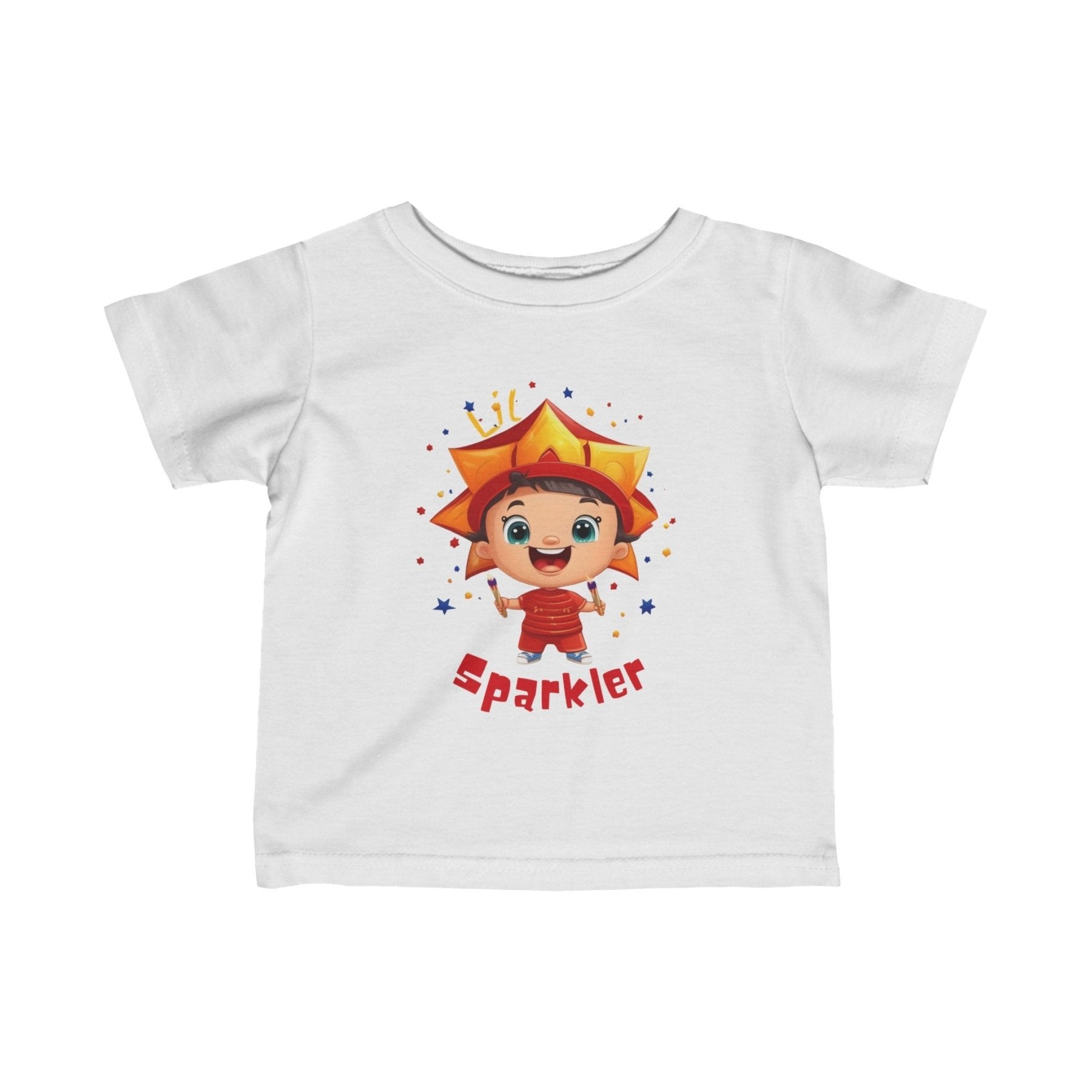 Lil Sparkler, Infant Fine Jersey Tee, 6M-24M - Janlyn's Crafts