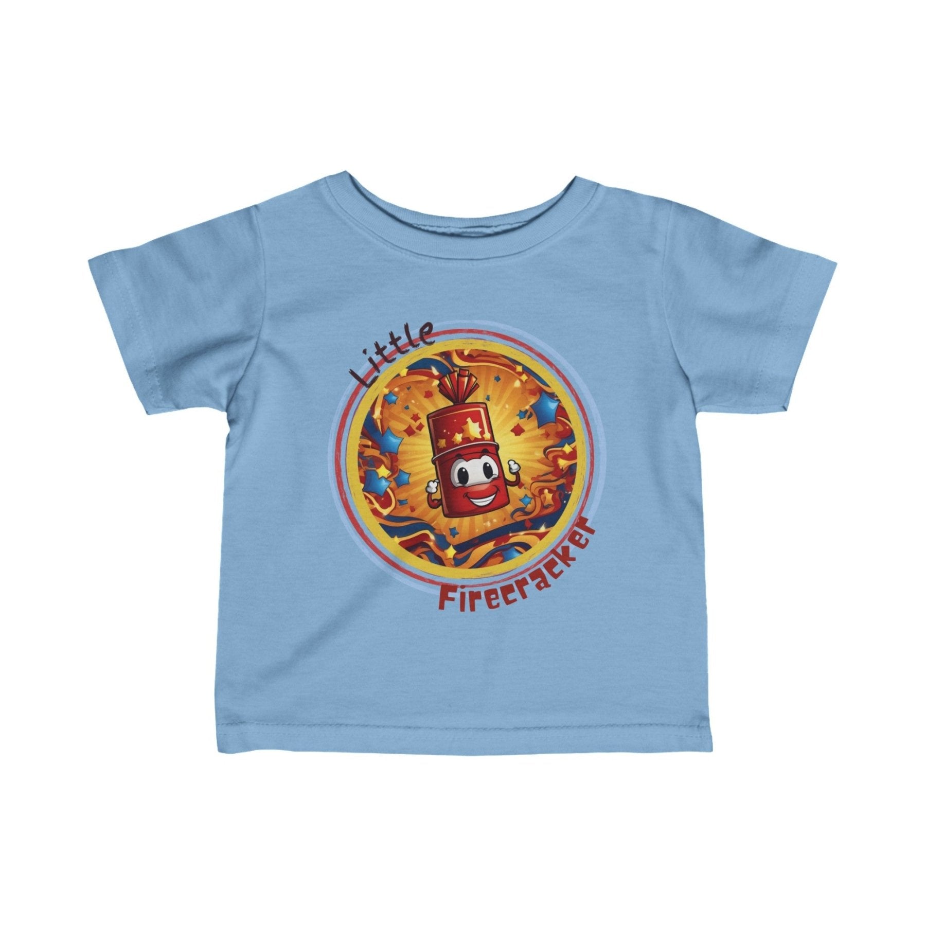 Little Firecracker, Baby Firecracker, Infant Fine Jersey Tee, 6M-24M - Janlyn's Crafts