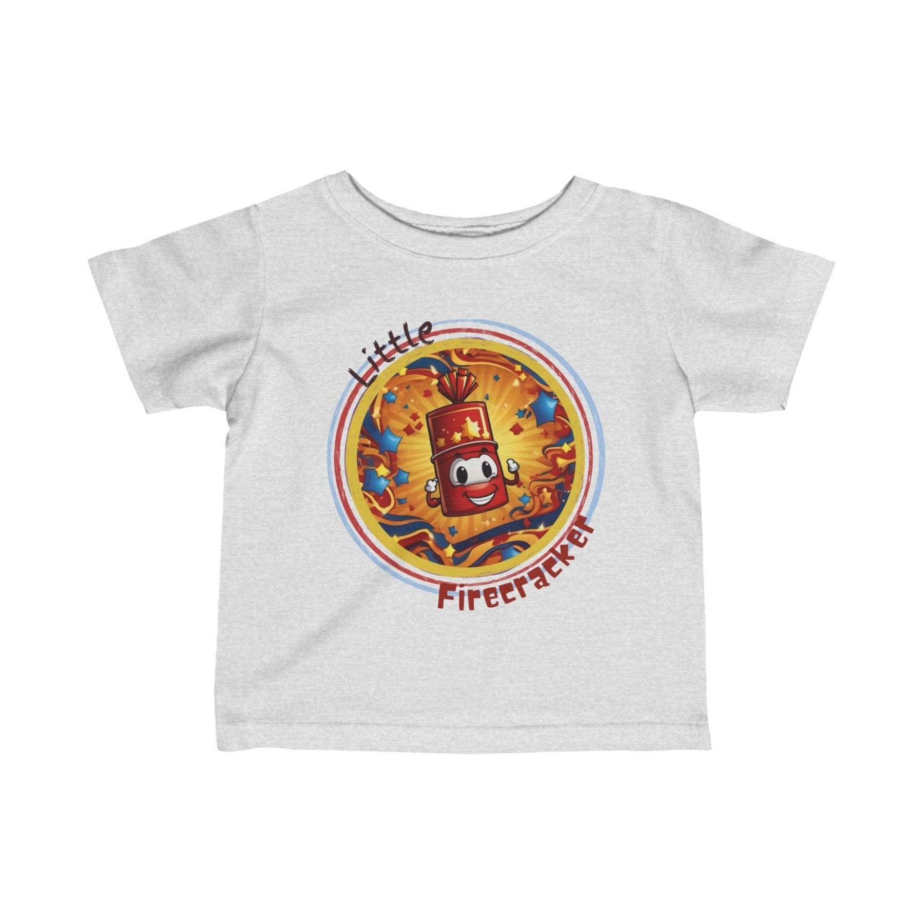 Little Firecracker, Baby Firecracker, Infant Fine Jersey Tee, 6M-24M - Janlyn's Crafts