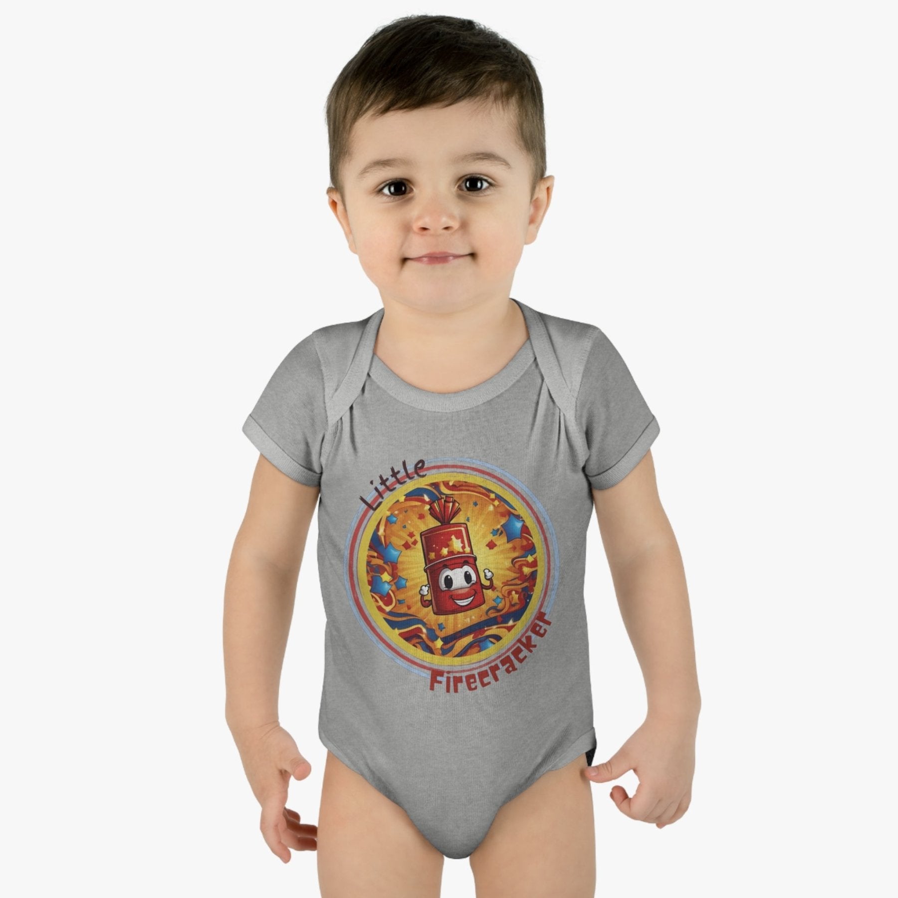 Little Firecracker, Baby Firecracker, Onesie, Bodysuit, 0M-24M - Janlyn's Crafts
