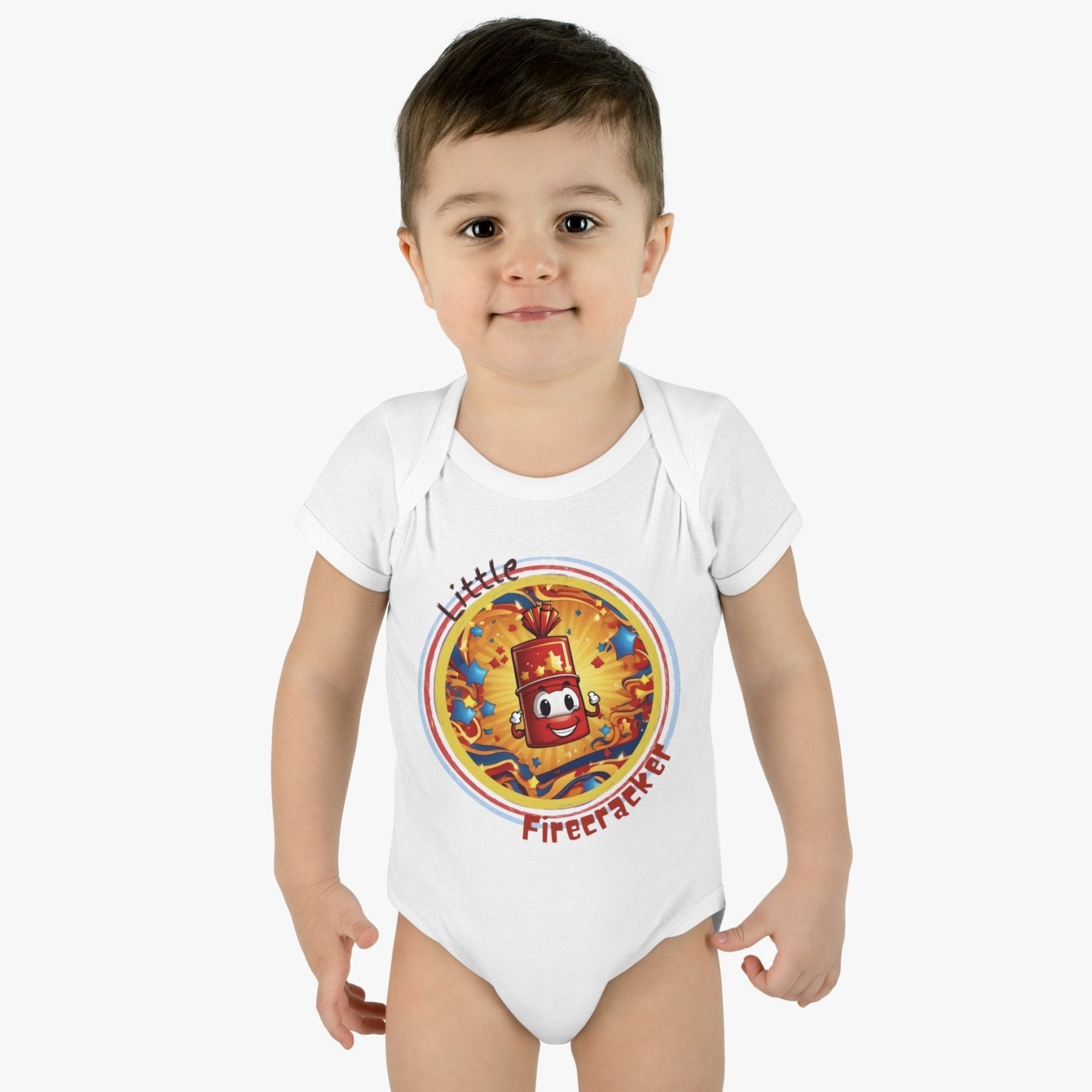 Little Firecracker, Baby Firecracker, Onesie, Bodysuit, 0M-24M - Janlyn's Crafts