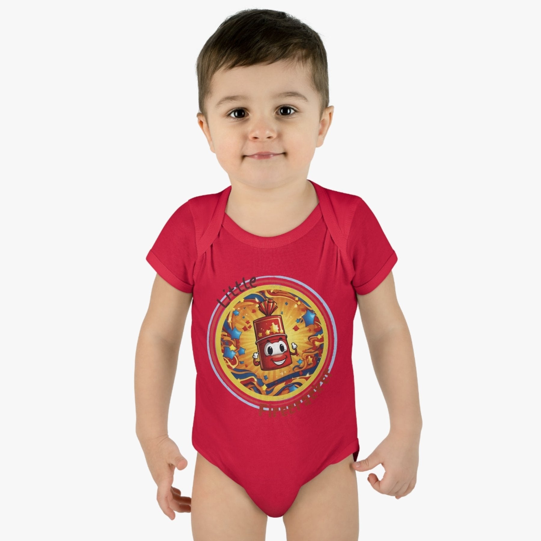 Little Firecracker, Baby Firecracker, Onesie, Bodysuit, 0M-24M - Janlyn's Crafts