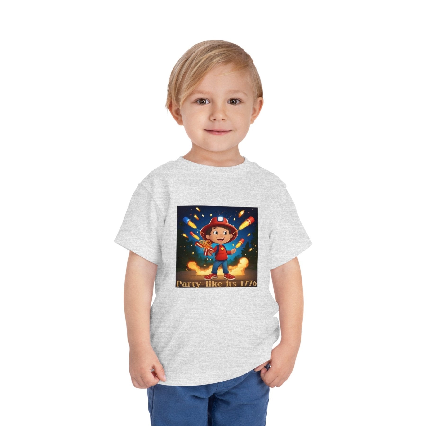 Party Like it's 1776, Toddler Short Sleeve Tee, 2T-5T - Janlyn's Crafts