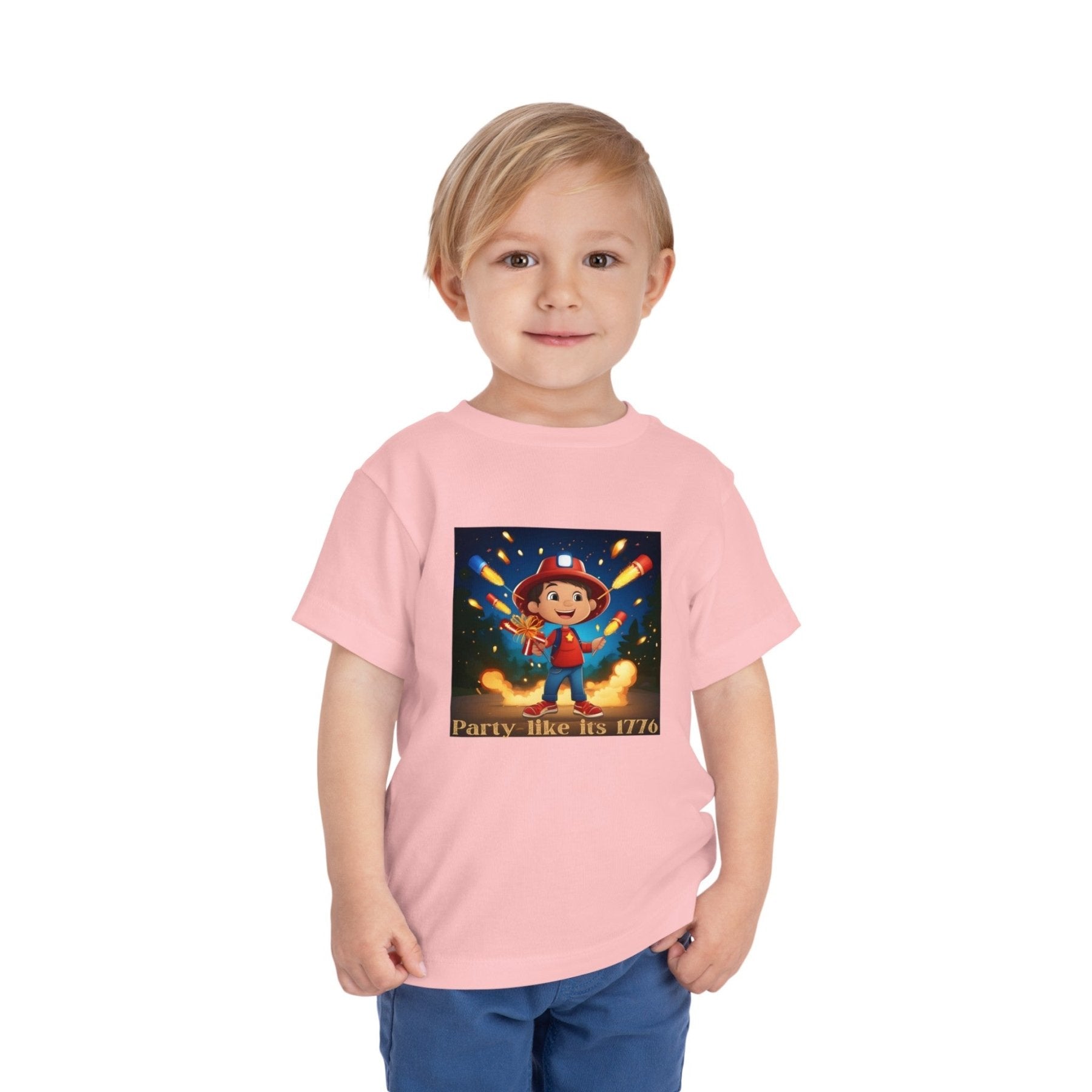 Party Like it's 1776, Toddler Short Sleeve Tee, 2T-5T - Janlyn's Crafts