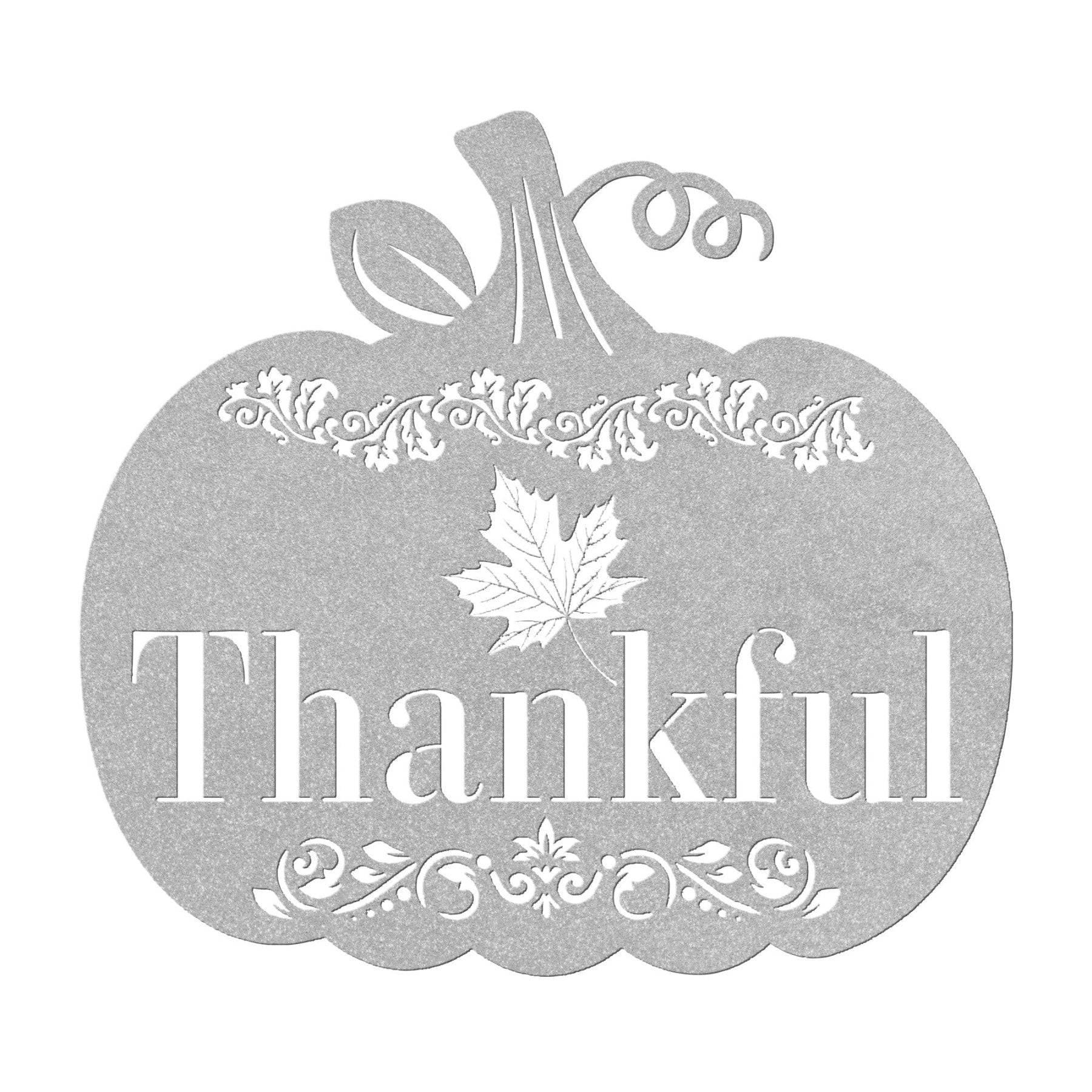 Pumpkin, Thankful, Metal Sign - Janlyn's Crafts