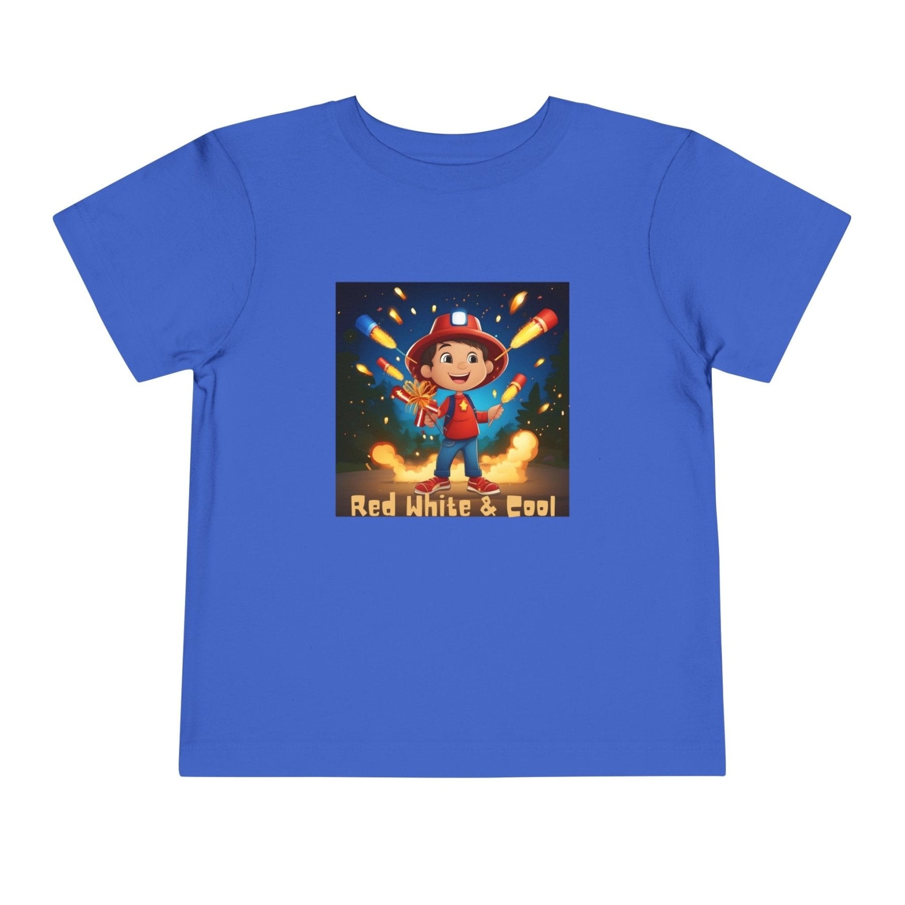 Red White & Cool, Toddler Short Sleeve Tee, 2T-5T - Janlyn's Crafts