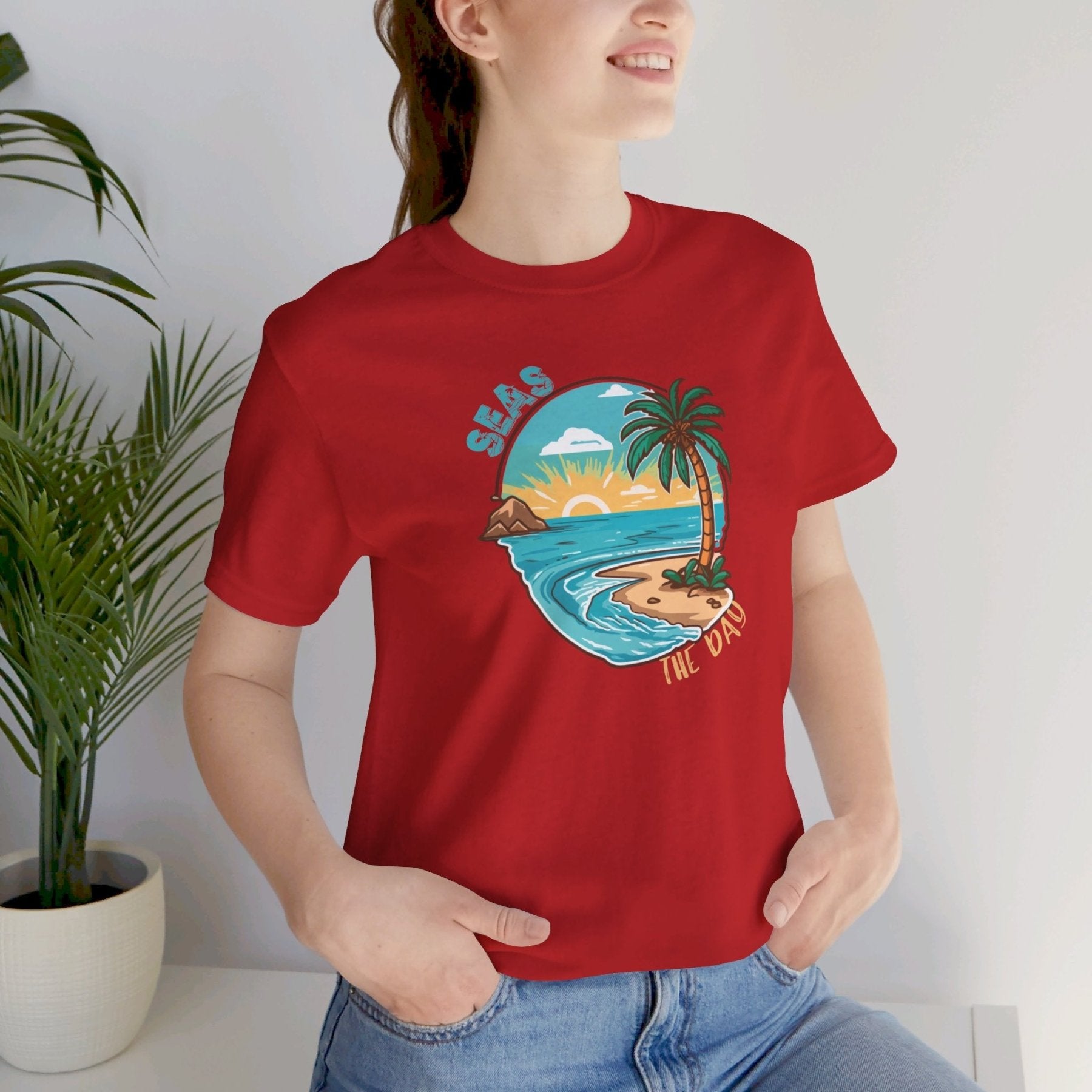 Seas the Day, Unisex Jersey Short Sleeve Tee - Janlyn's Crafts