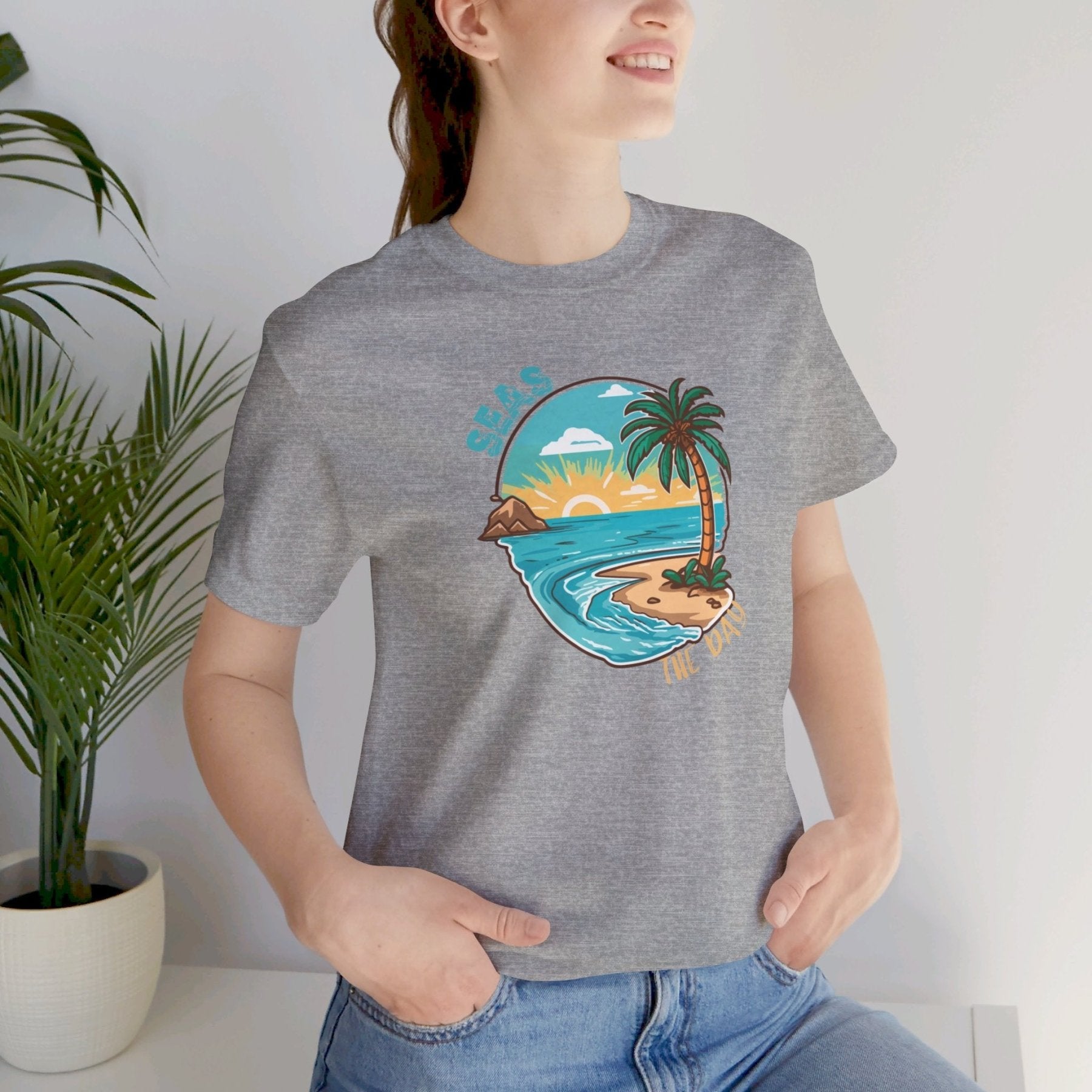 Seas the Day, Unisex Jersey Short Sleeve Tee - Janlyn's Crafts