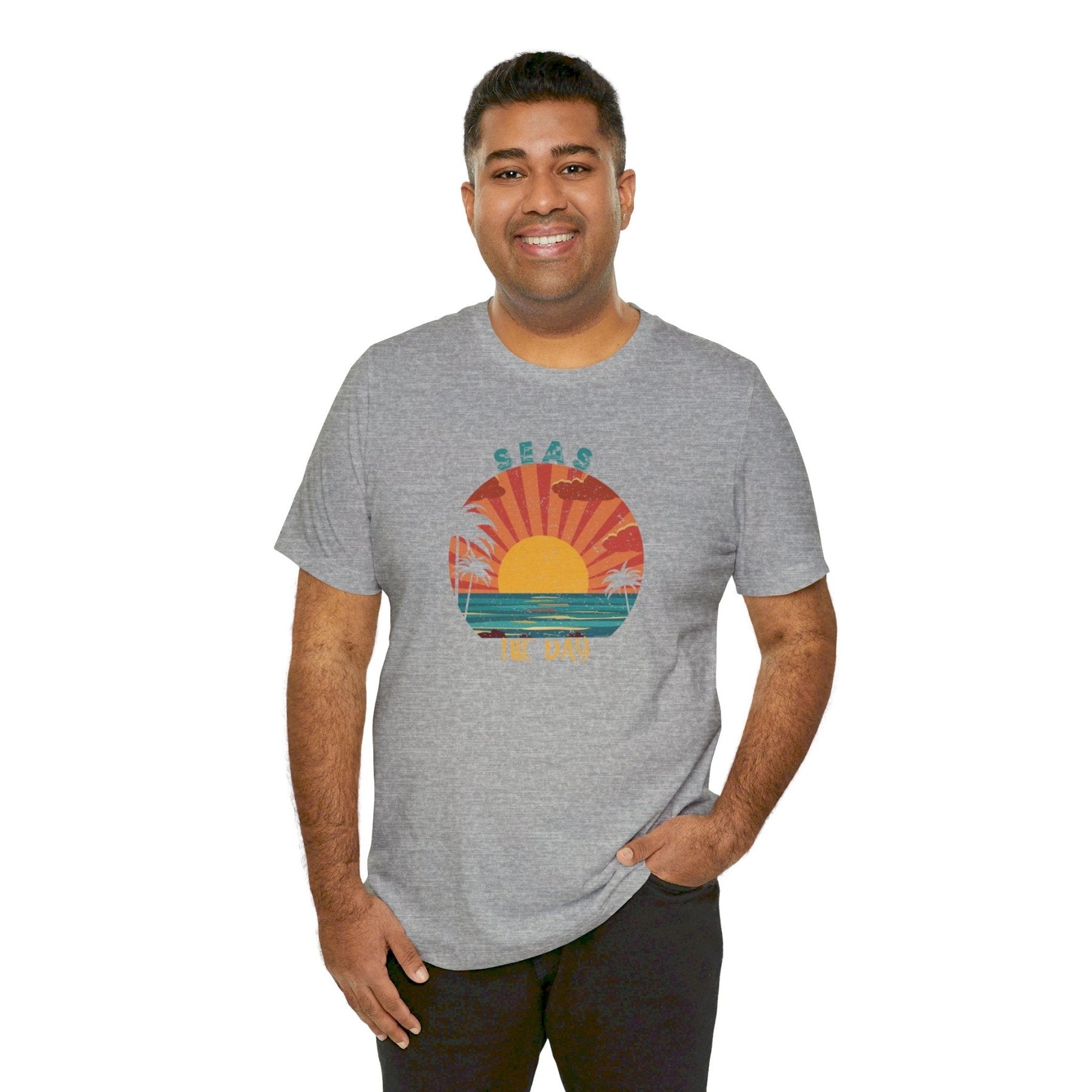 Seas the Day, Unisex Jersey Short Sleeve Tee - Janlyn's Crafts