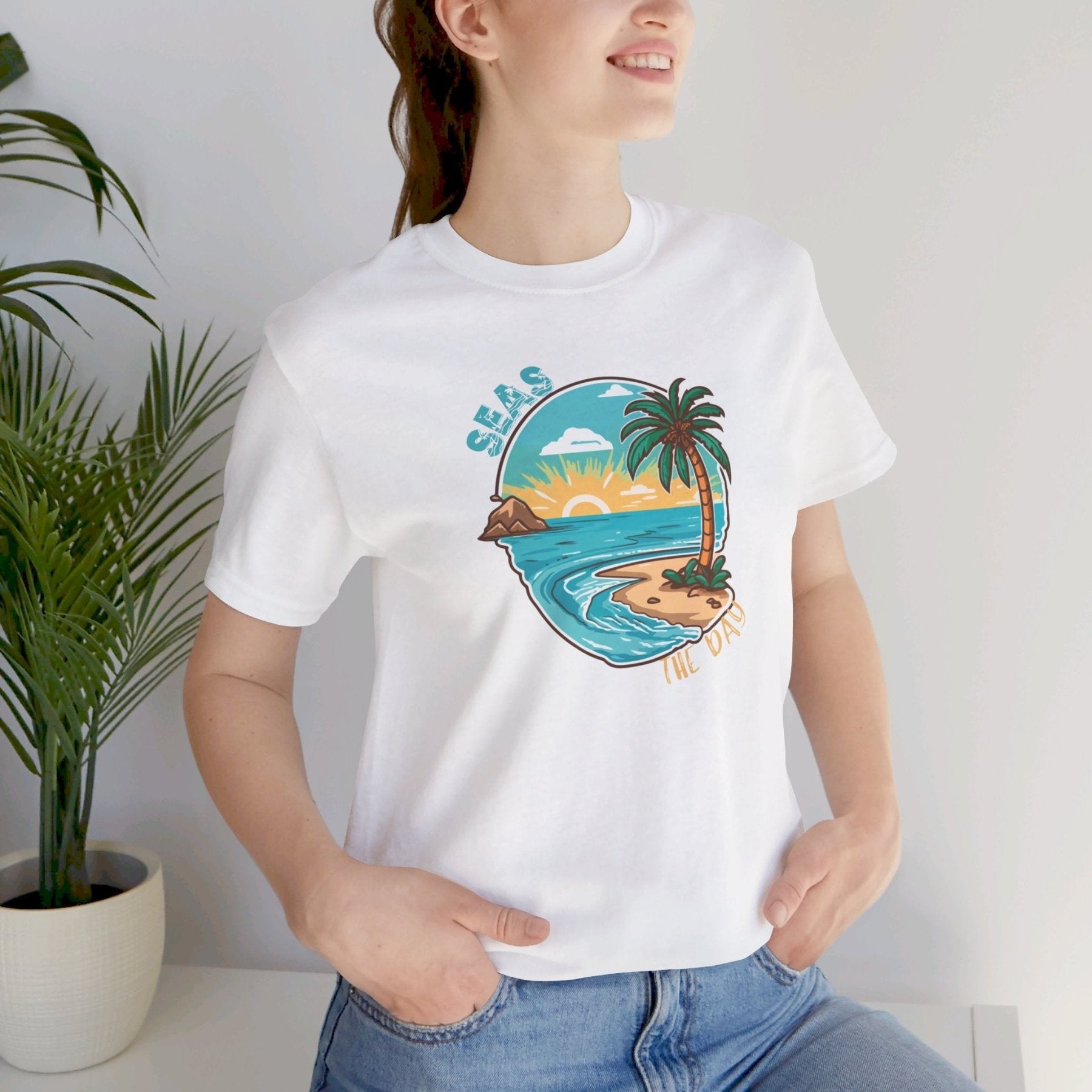 Seas the Day, Unisex Jersey Short Sleeve Tee - Janlyn's Crafts