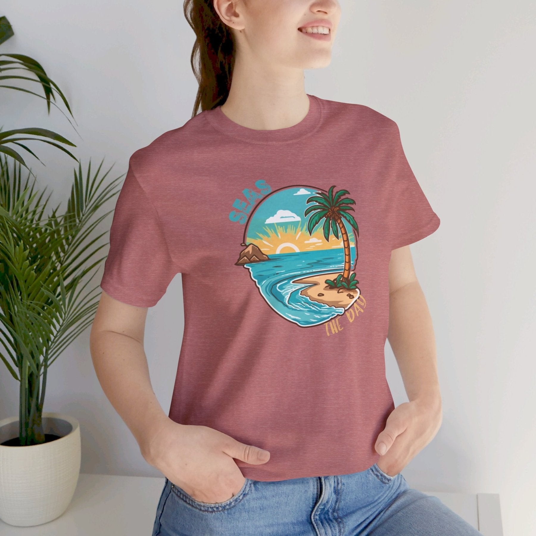 Seas the Day, Unisex Jersey Short Sleeve Tee - Janlyn's Crafts