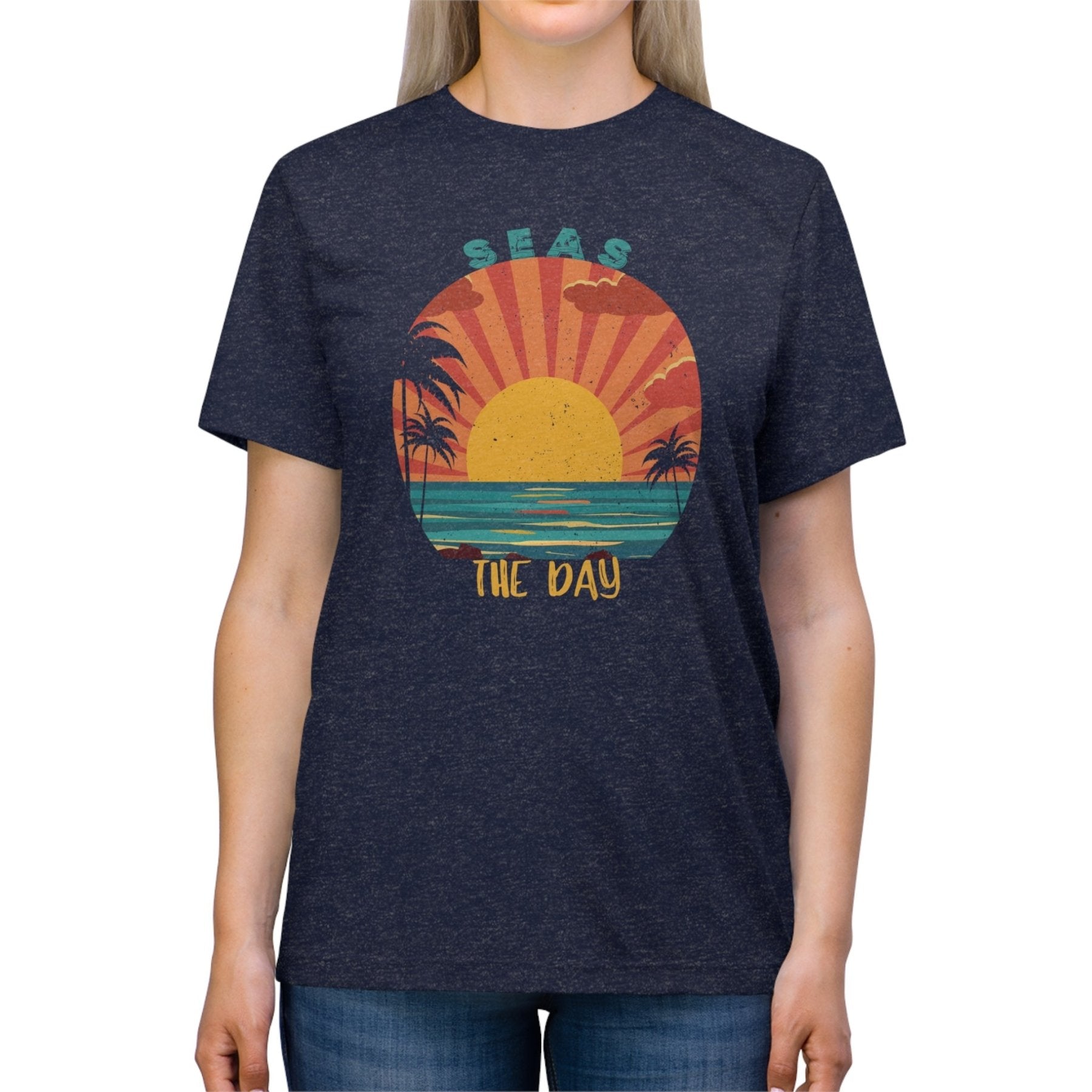 Seas the Day, Unisex Triblend T - Shirt - Janlyn's Crafts