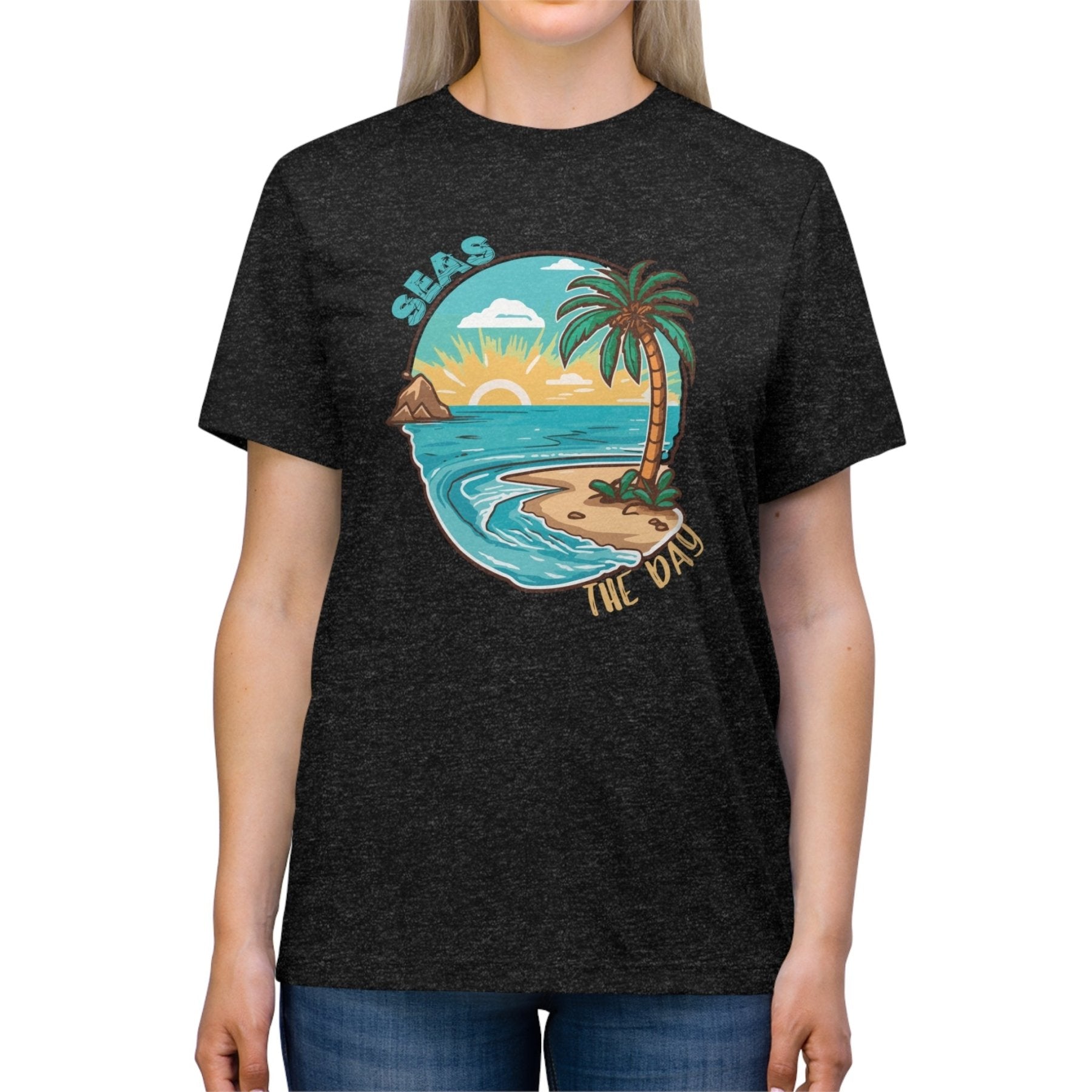 Seas the Day, Unisex Triblend T - Shirt - Janlyn's Crafts