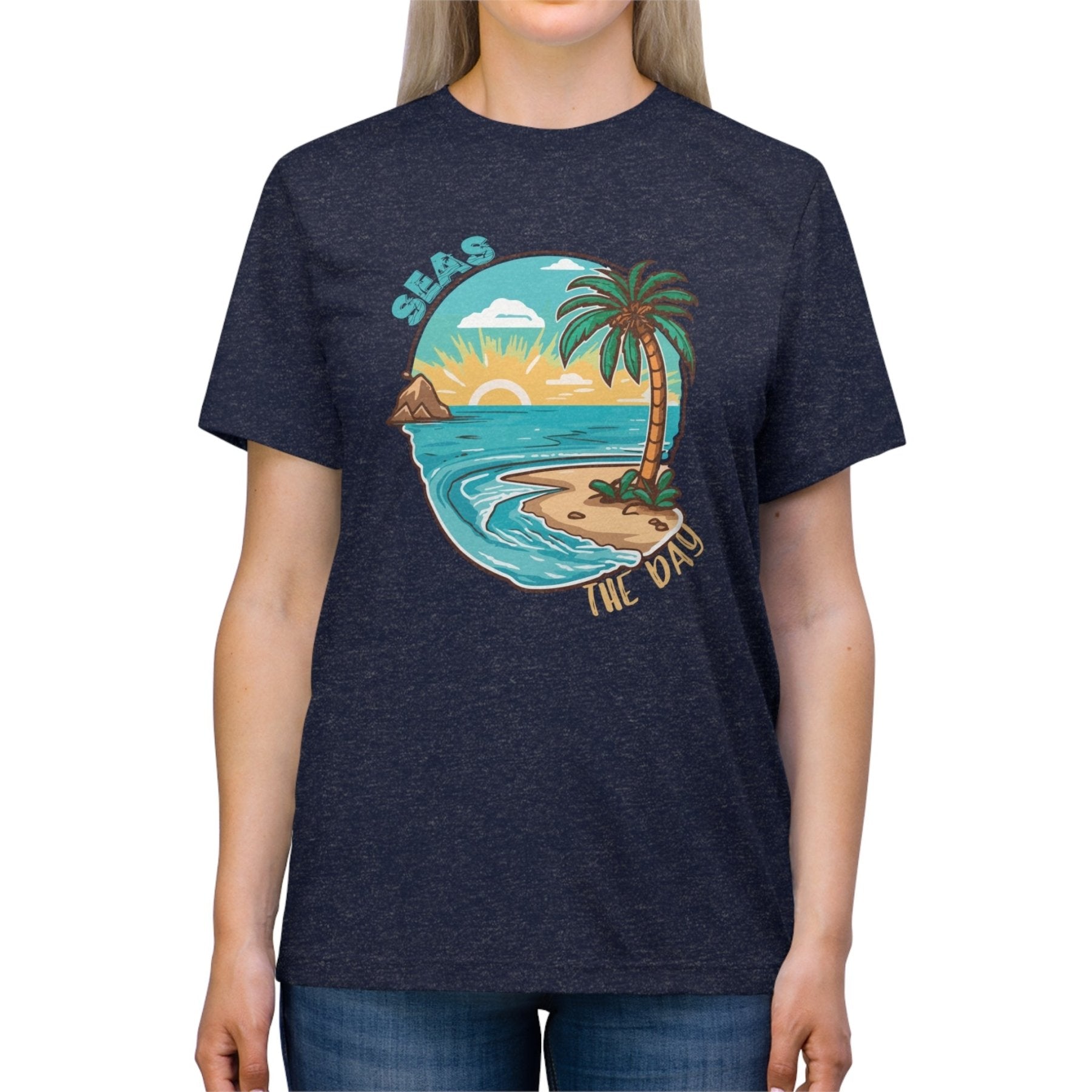 Seas the Day, Unisex Triblend T - Shirt - Janlyn's Crafts