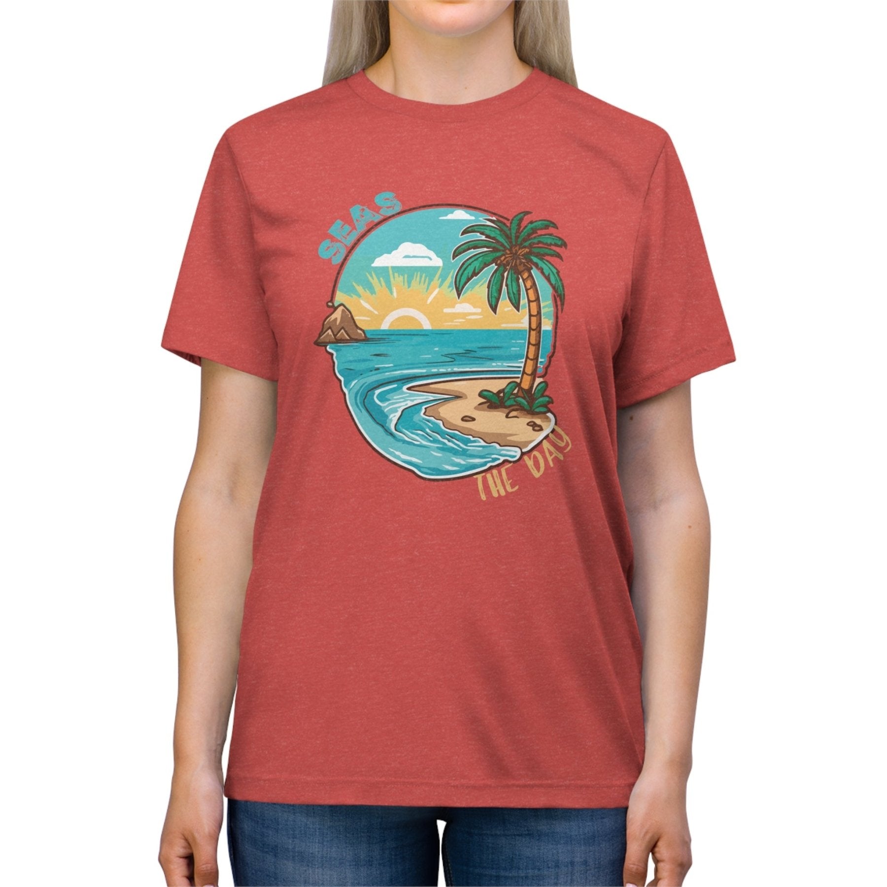 Seas the Day, Unisex Triblend T - Shirt - Janlyn's Crafts