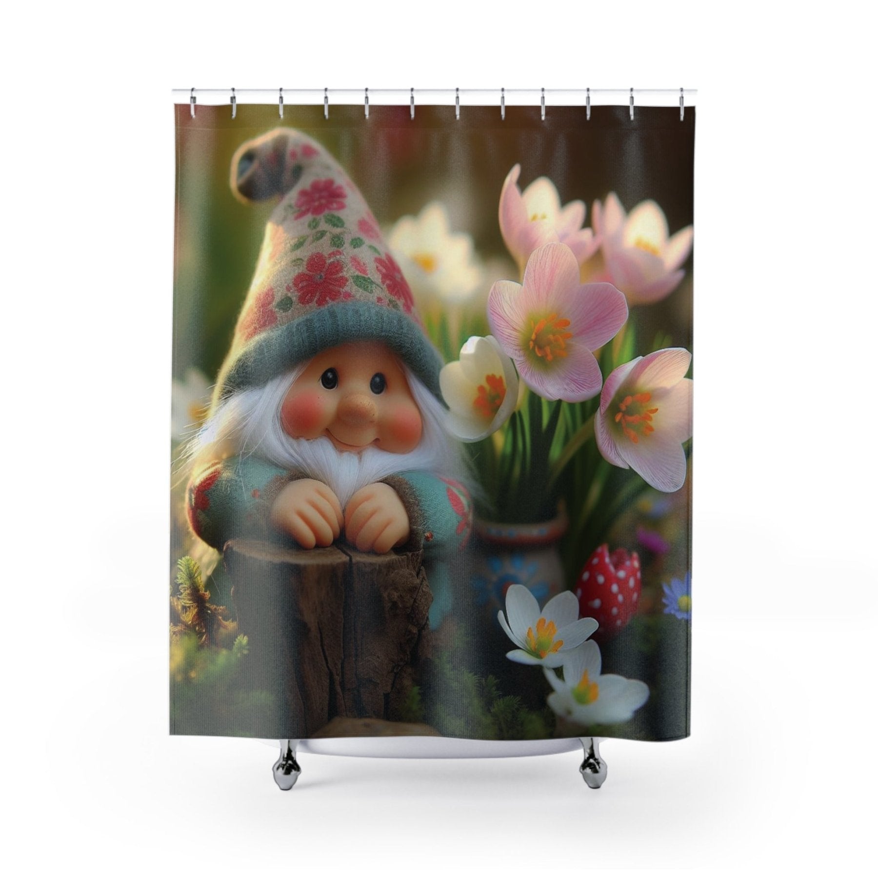 Shower Curtain, Gnome [1] - Janlyn's Crafts