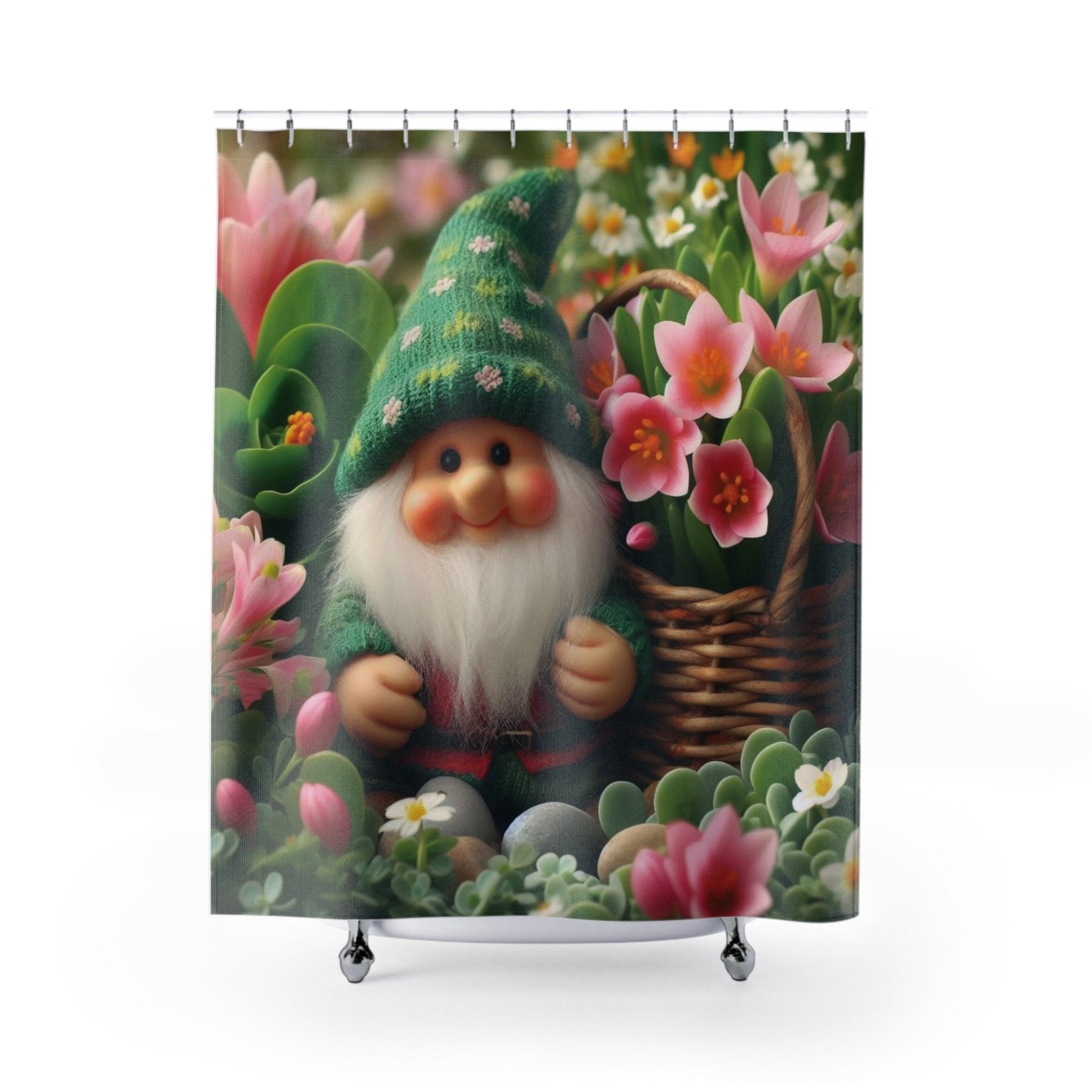 Shower Curtain, Gnome [15] - Janlyn's Crafts