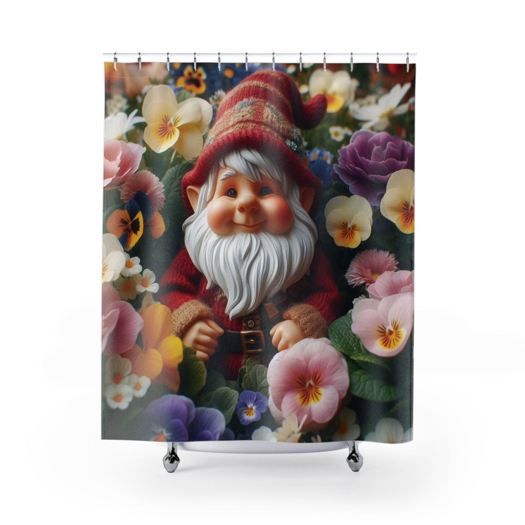 Shower Curtain, Gnome [2] - Janlyn's Crafts