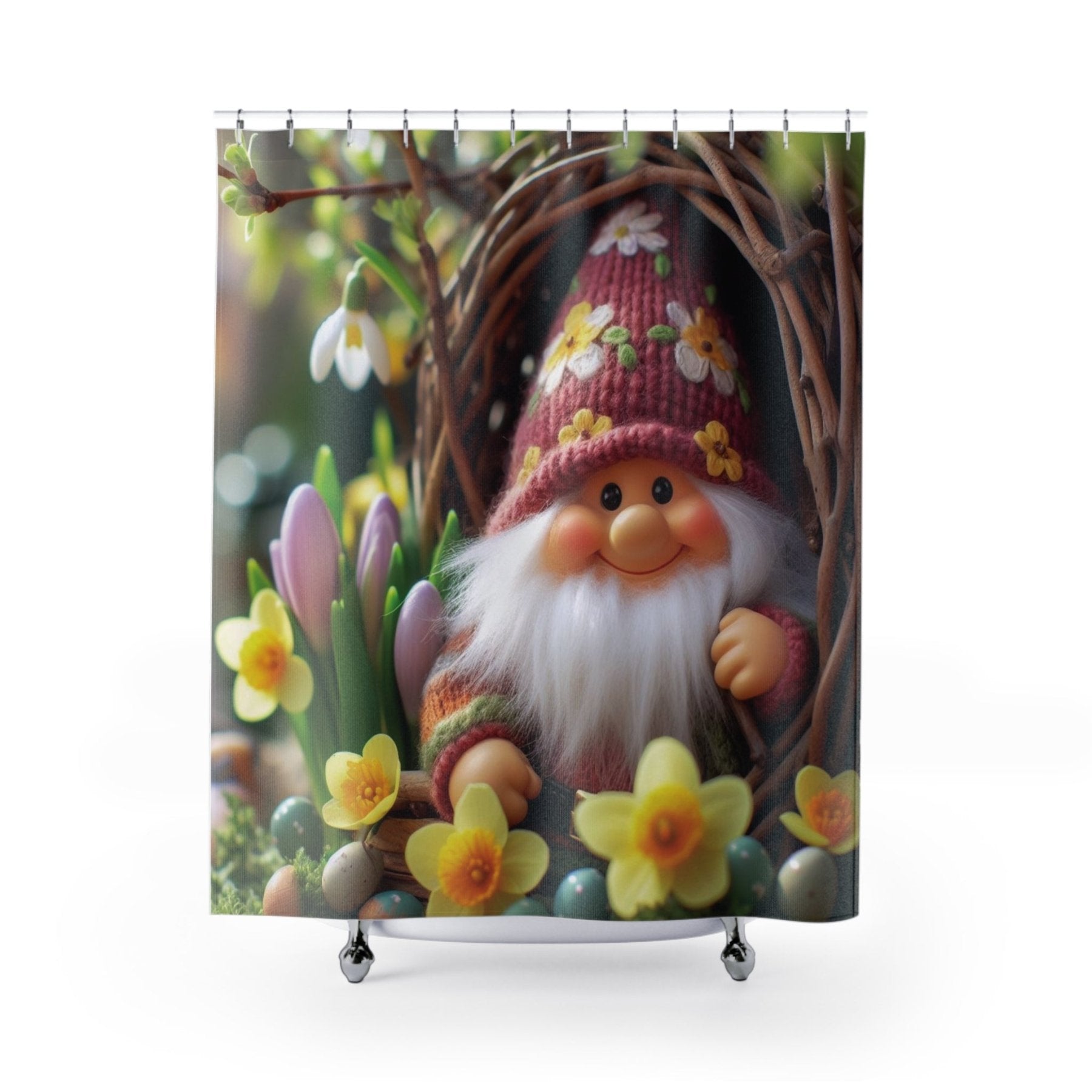 Shower Curtain, Gnome [4] - Janlyn's Crafts