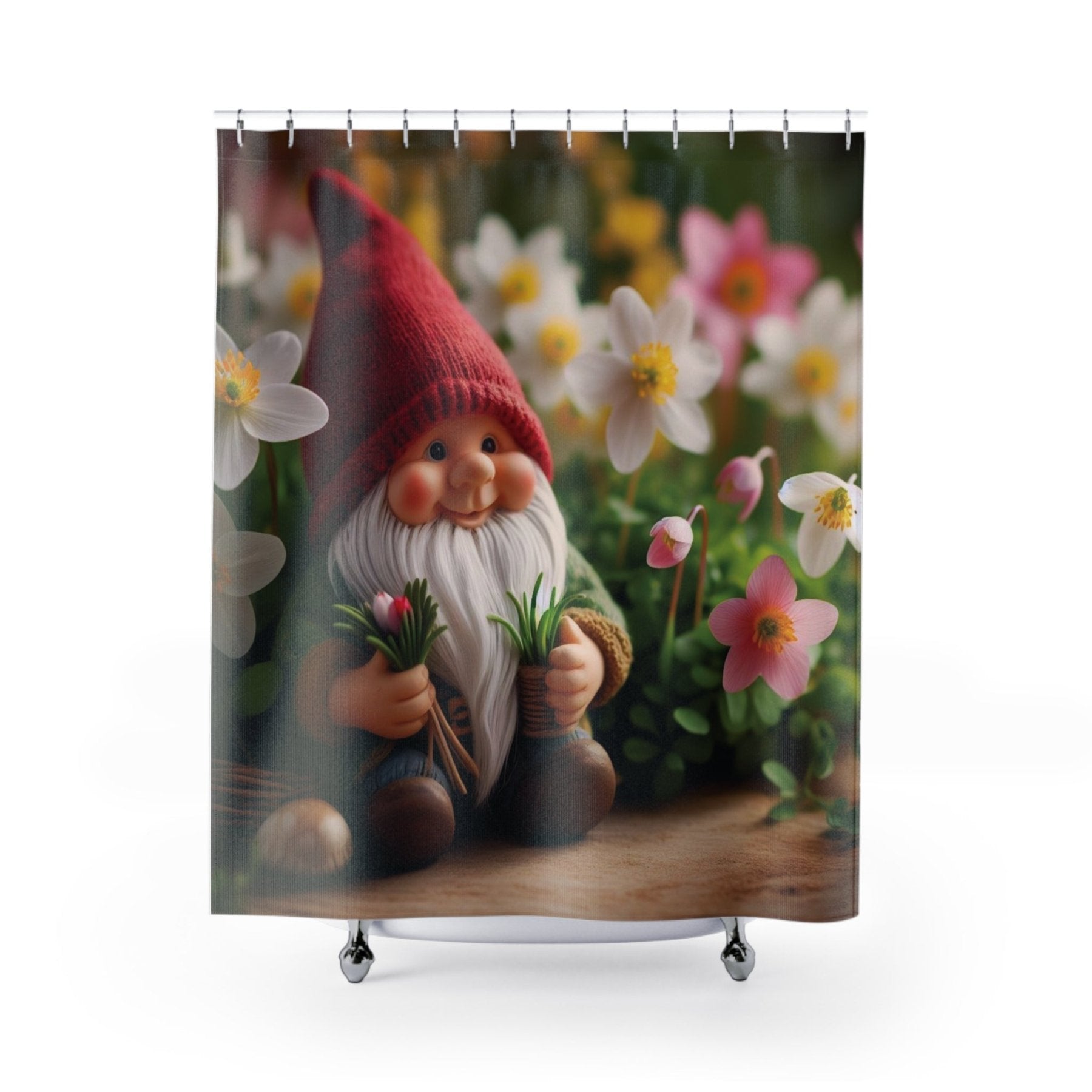 Shower Curtain, Gnome [5] - Janlyn's Crafts