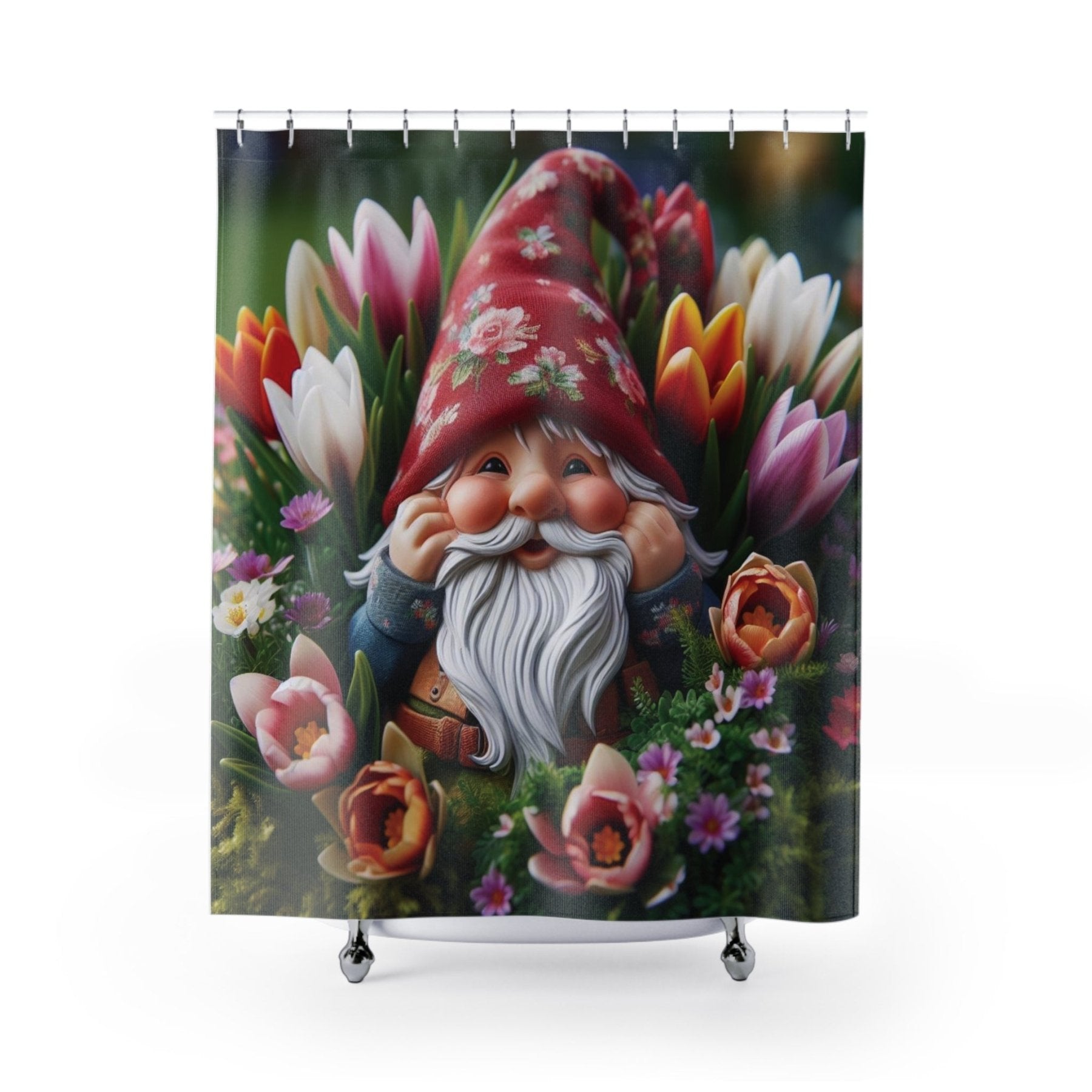 Shower Curtain, Gnome [7] - Janlyn's Crafts