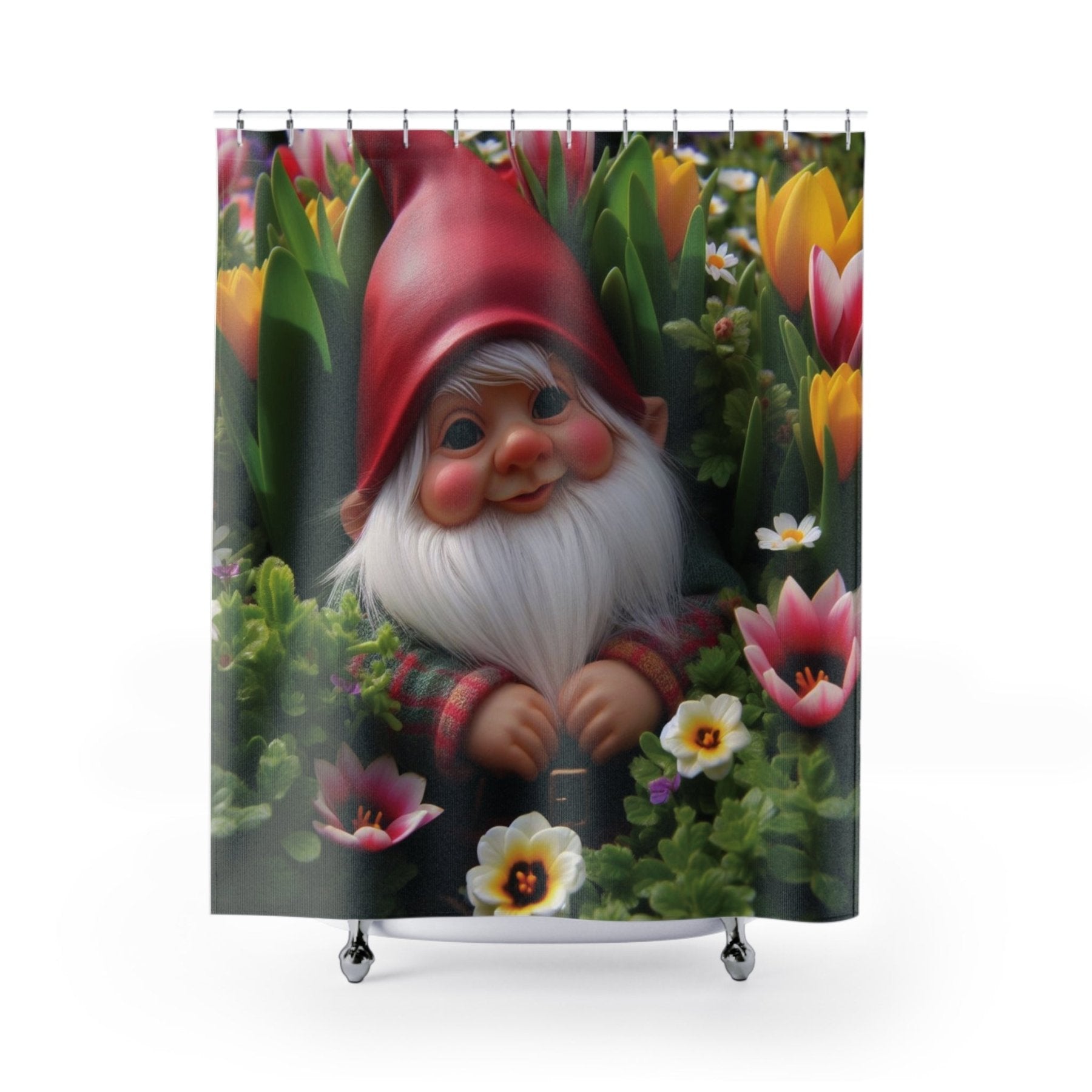 Shower Curtain, Gnome [9] - Janlyn's Crafts