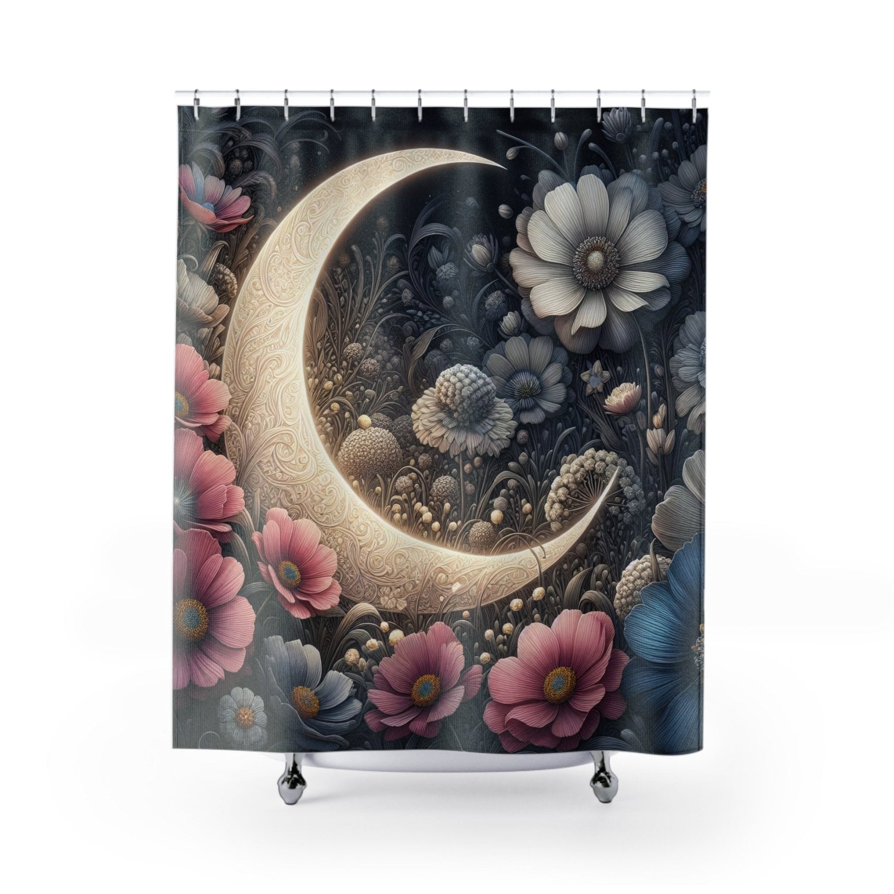 Shower Curtain, Moon [19] - Janlyn's Crafts