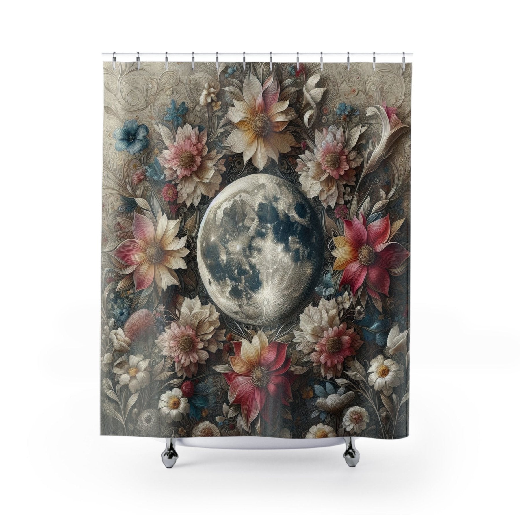 Shower Curtain, Moon [3] - Janlyn's Crafts