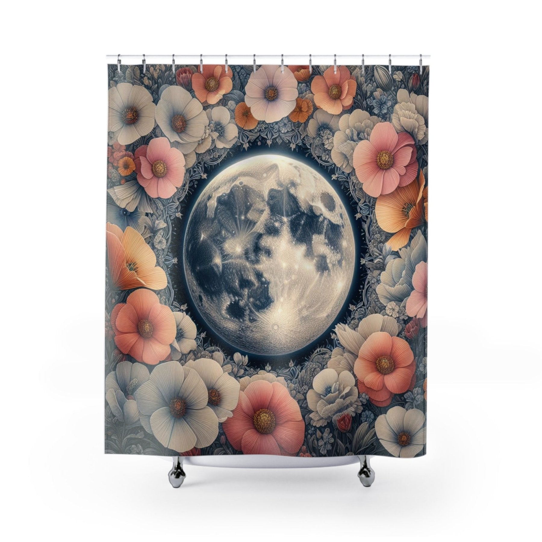 Shower Curtain, Moon [7] - Janlyn's Crafts