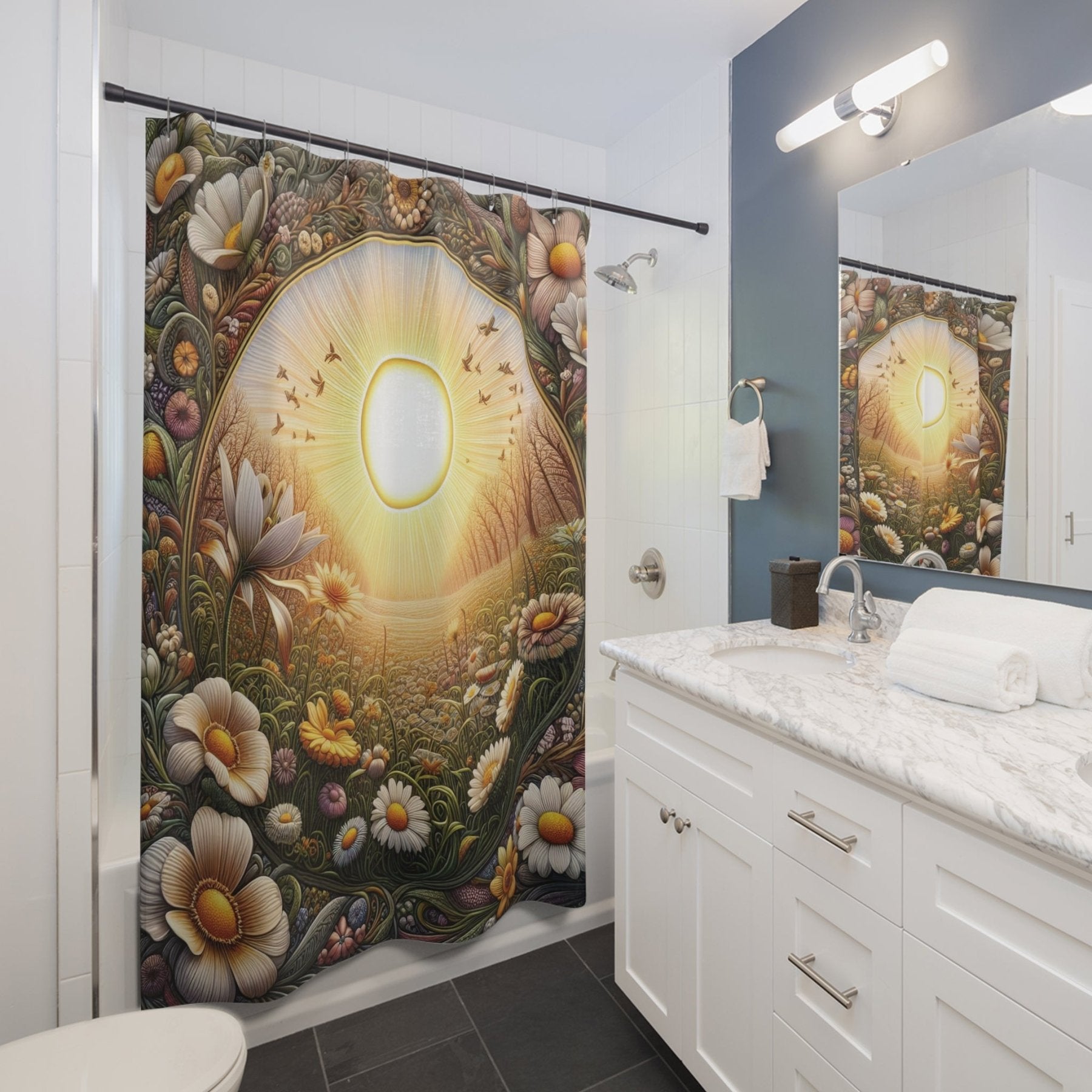 Shower Curtain, Sun [12] - Janlyn's Crafts