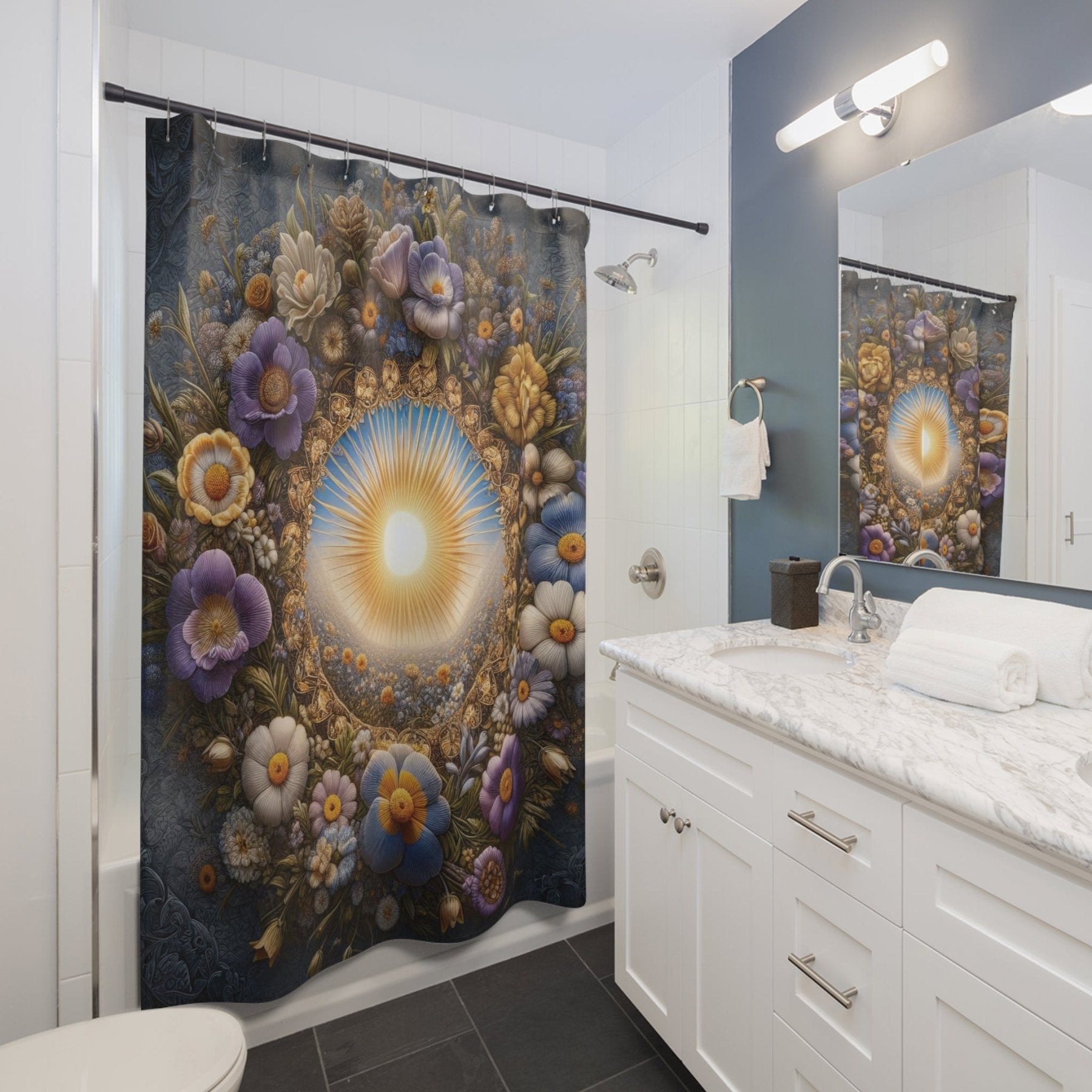 Shower Curtain, Sun [17] - Janlyn's Crafts