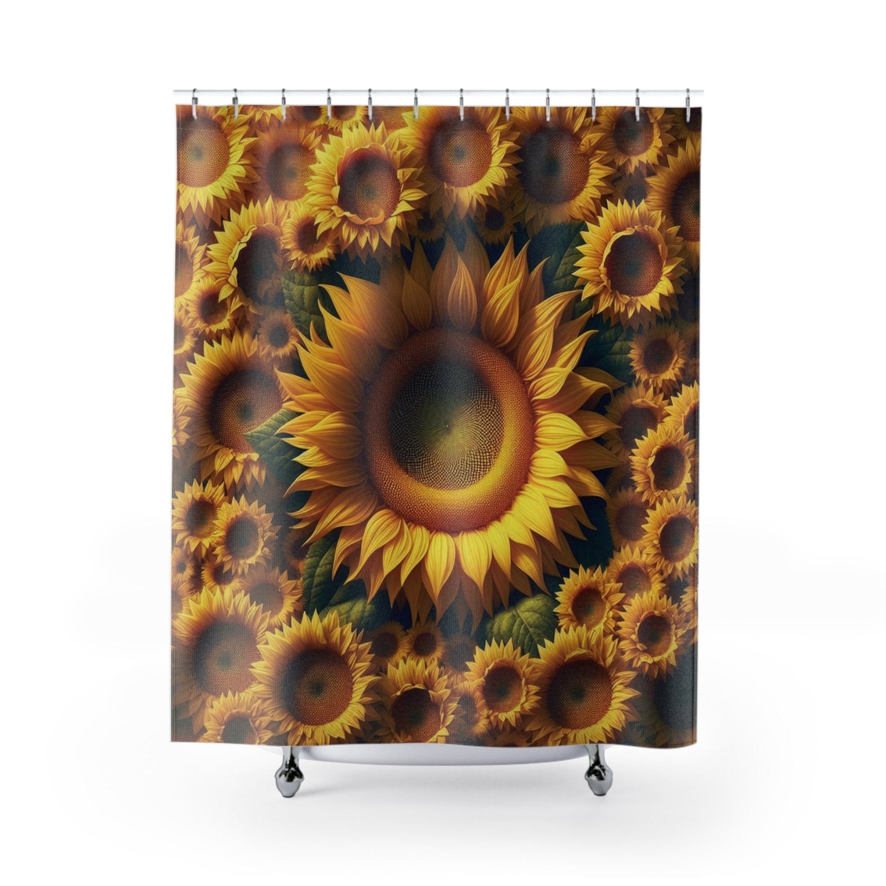 Shower Curtain, Sunflower [1] - Janlyn's Crafts